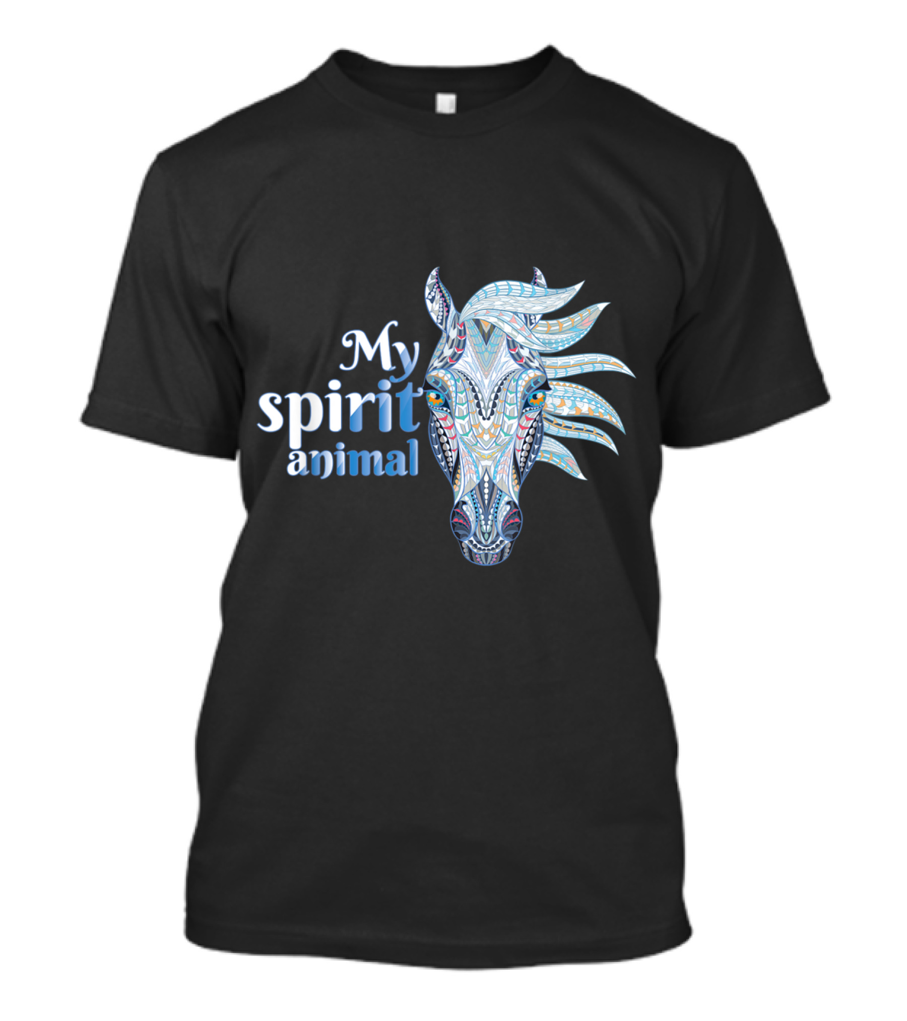 My Spirit Animal Boho Style Horse Head T-Shirt