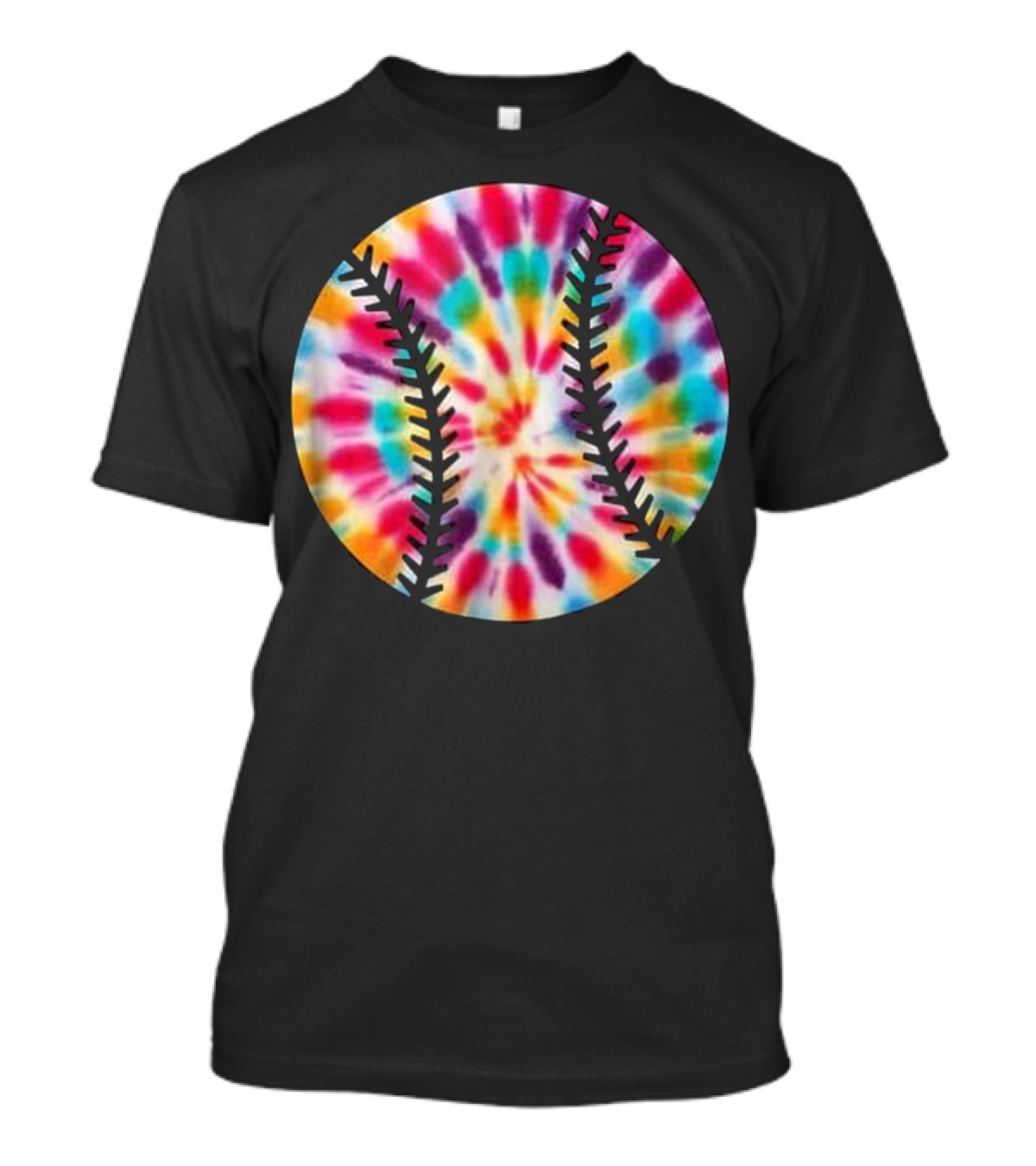 Tie Dye Baseball Tie-Dye Patterned Ball T-Shirt