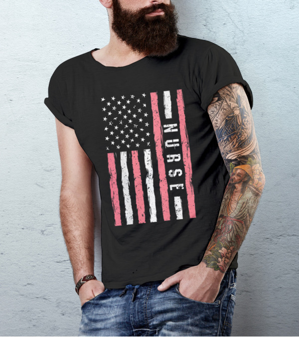 American Flag Vintage Nurse Quote T-Shirt