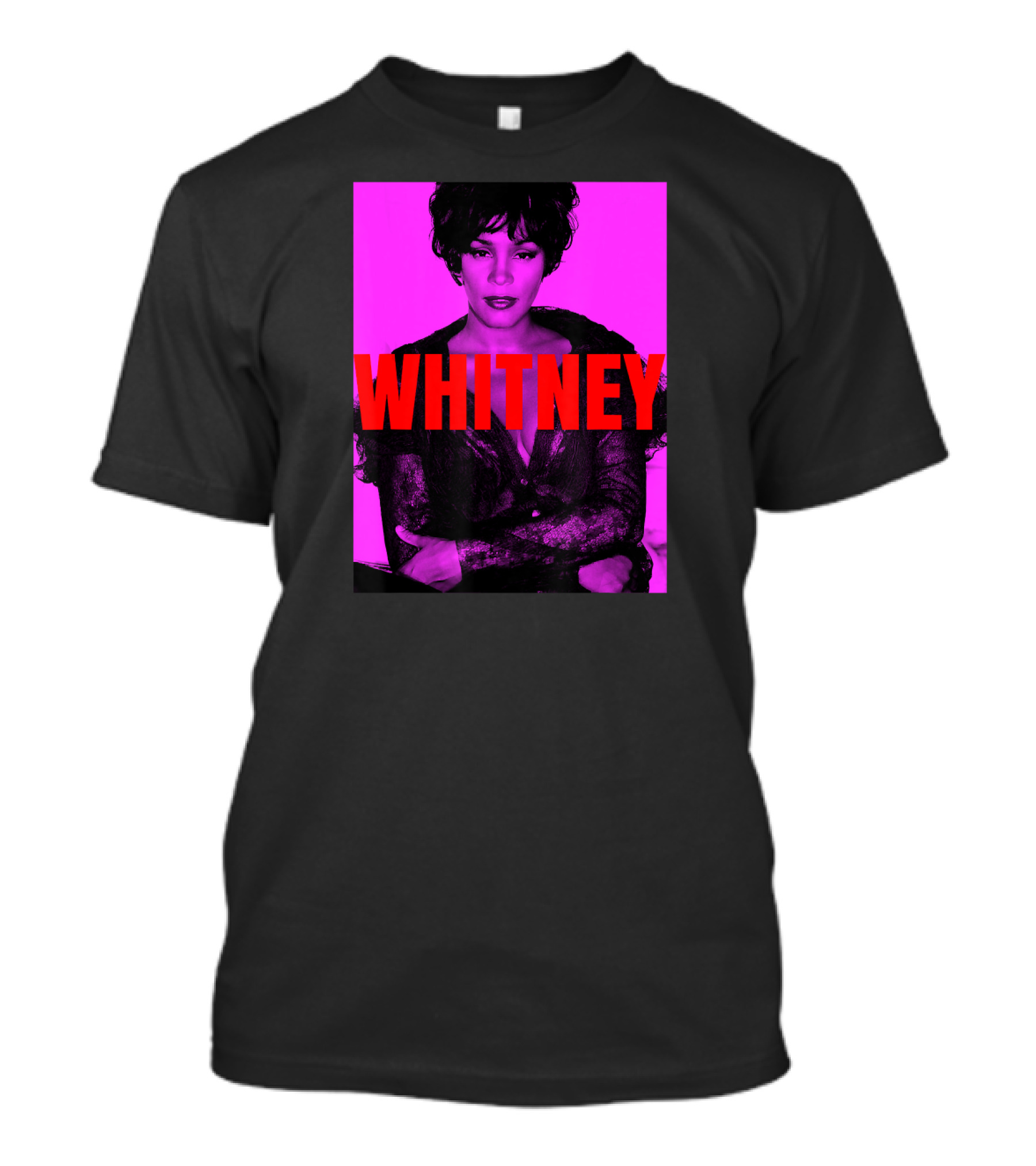 Whitney Houston Hot Pink T-Shirt