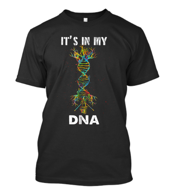 It's In My Electrician DNA Colorful Circuitry Spiral T-Shirt