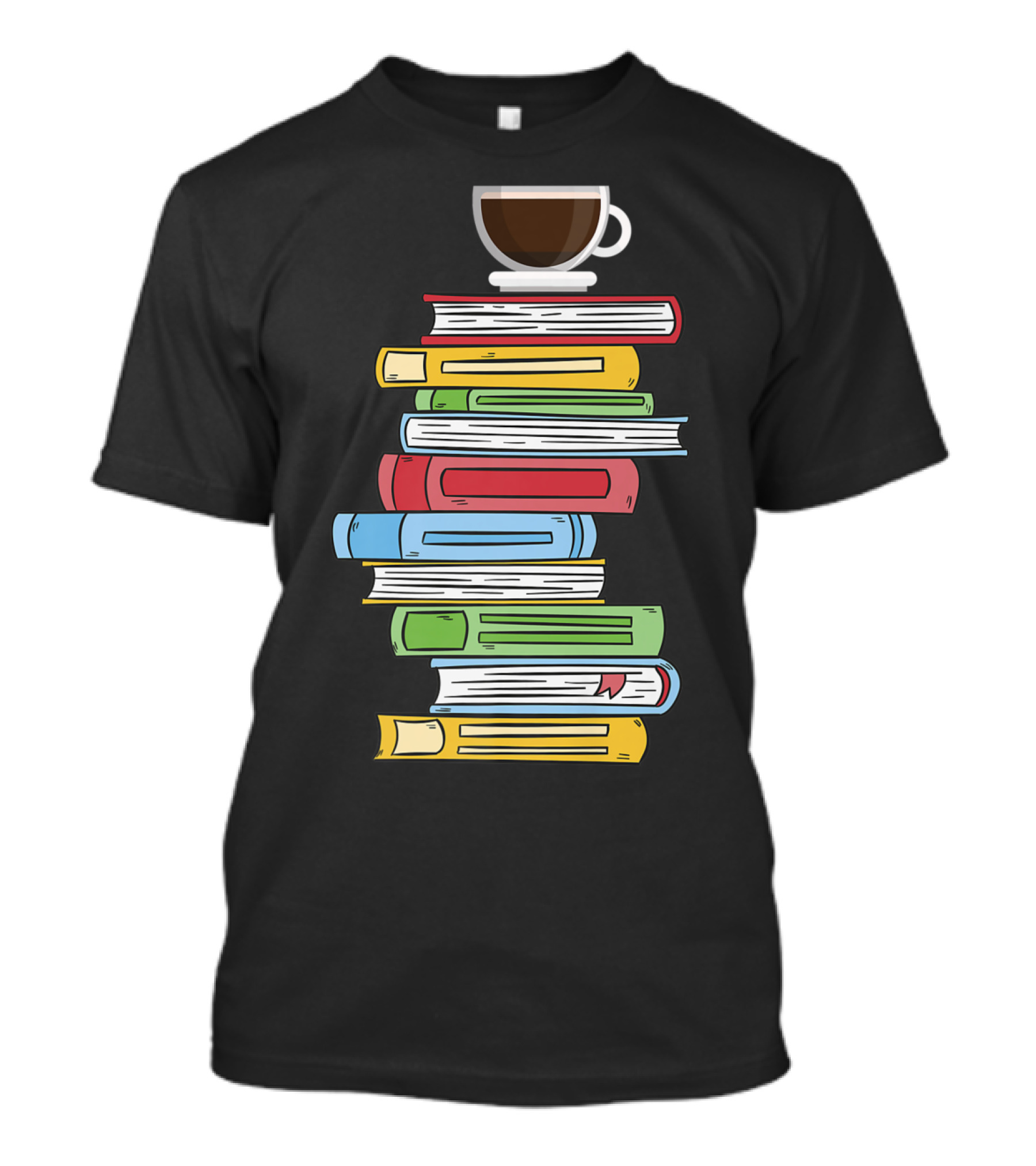 English Teacher Book Lover Coffee And Books Passion Stack T-Shirt