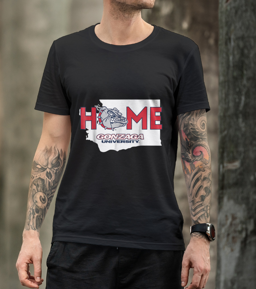 Gonzaga University Bulldogs Home Washington State T-Shirt