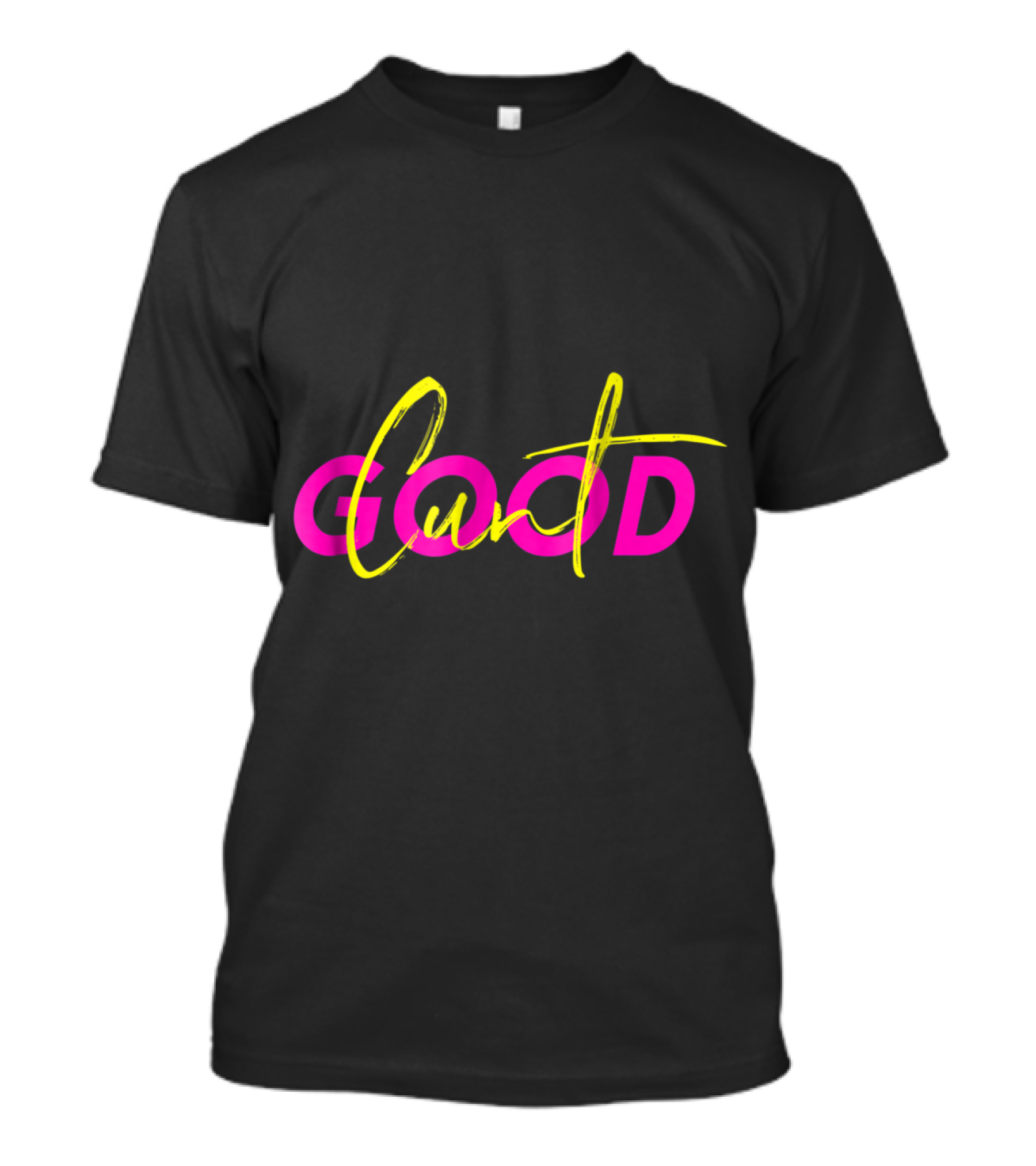 Good Cunt Aussie Rugby Bold Neon Text Stylish Contrast T-Shirt