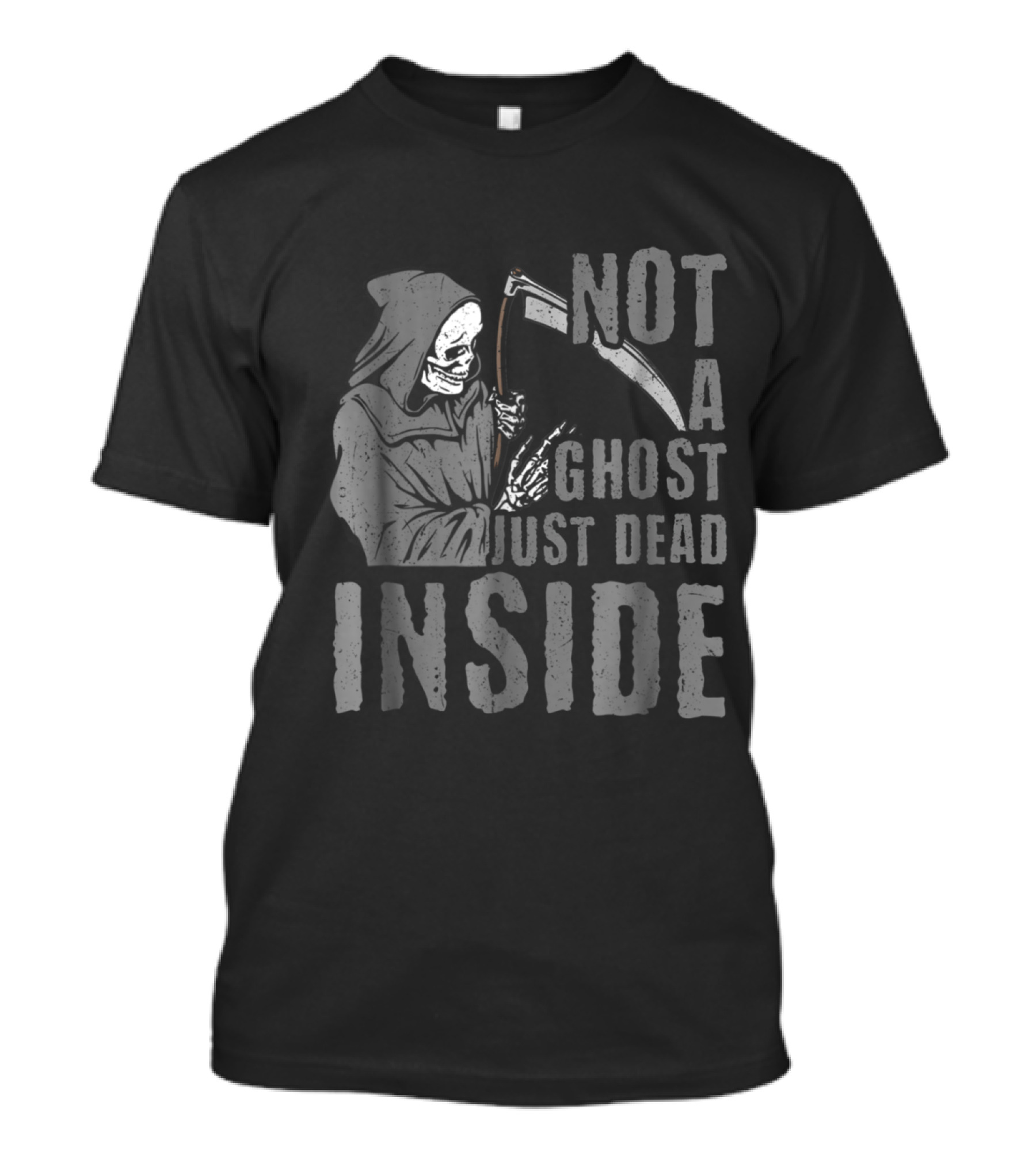 Not A Ghost Just Dead Inside Angel Of Death Halloween Funny T-Shirt