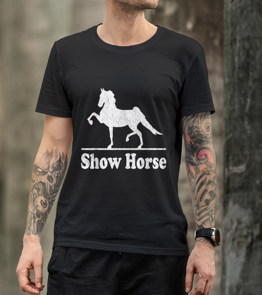American Saddlebred Show Horse Leather Driv T-Shirt