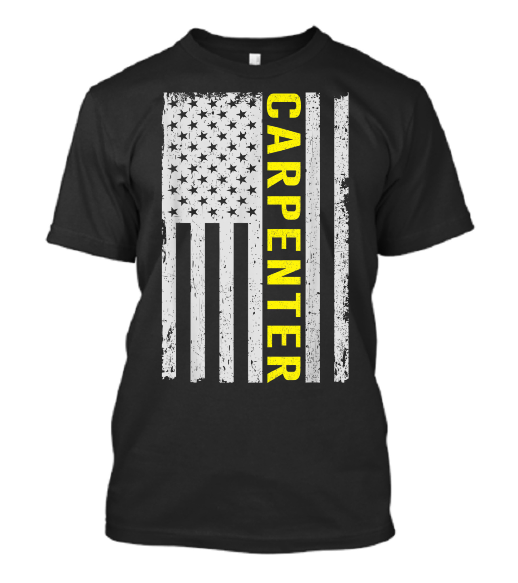 American Carpenter USA Flag Rustic T-Shirt