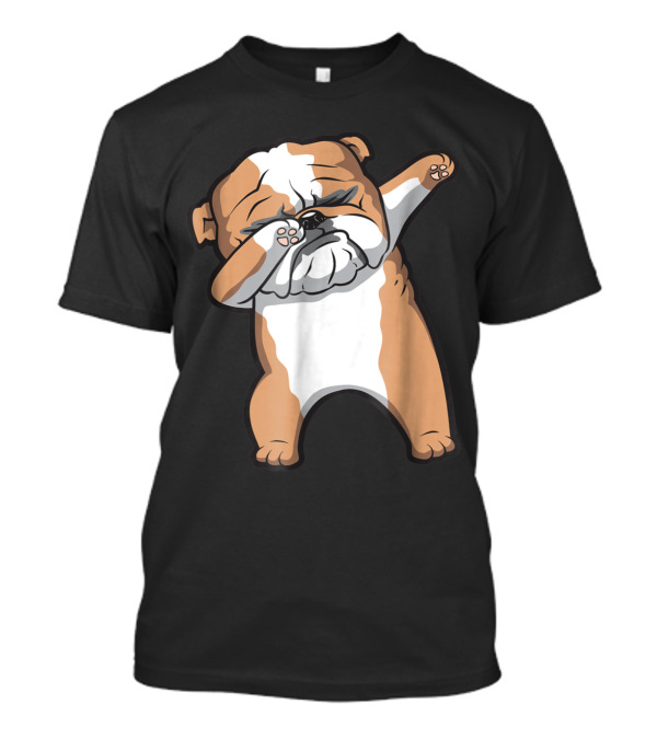 English Bulldog Adorable Dabbing Pose T-Shirt