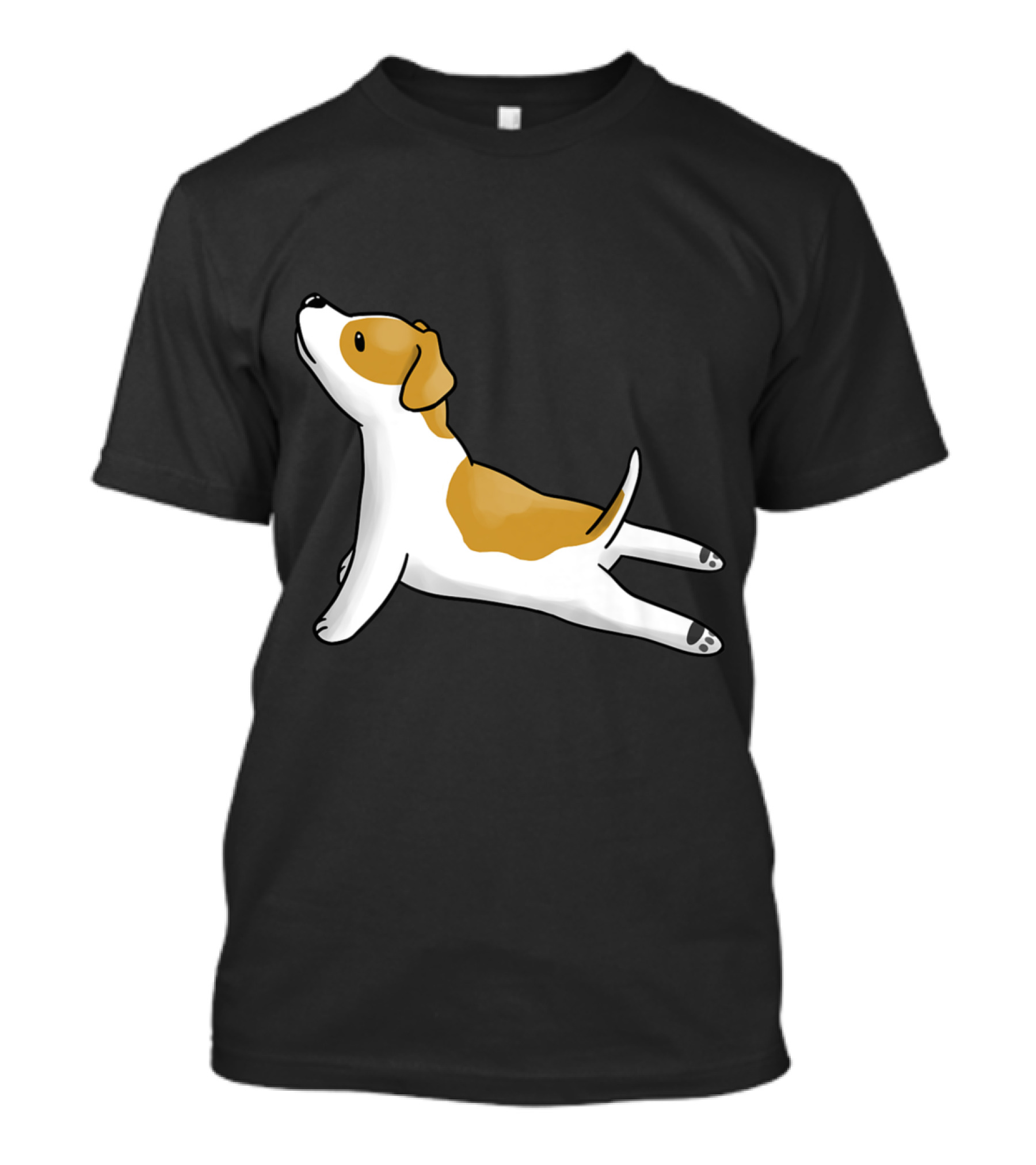 Jack Russell Terrier In Upward Dog Yoga Pose T-Shirt
