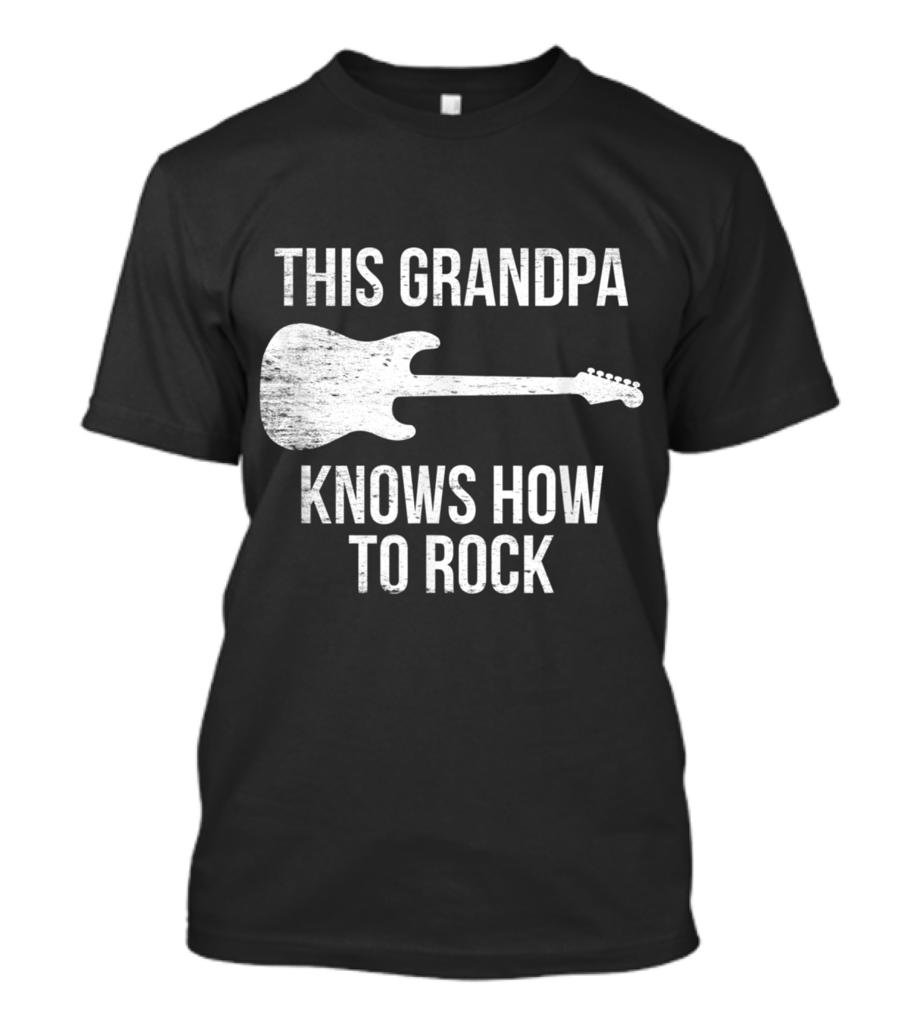 Grandpa Knows How To Rock With Guitar T-Shirt
