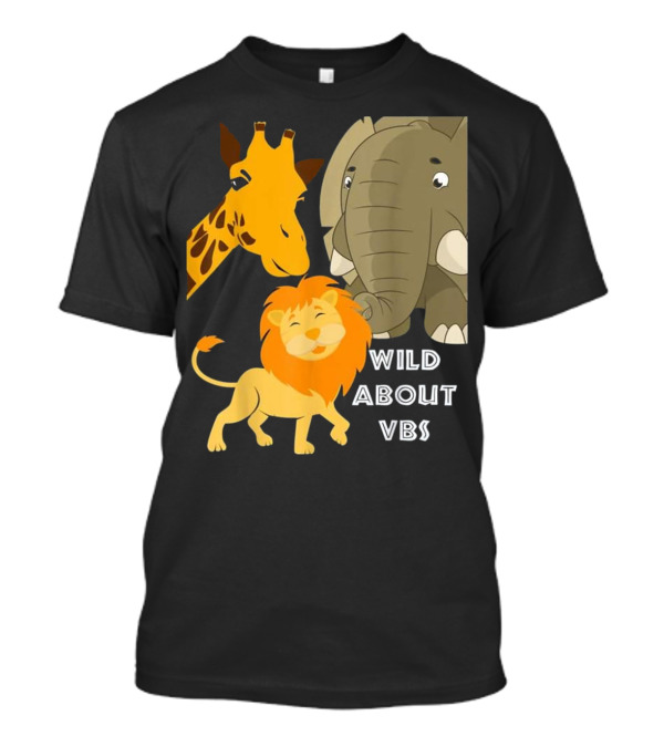 Wild About VBS Lion Giraffe Elephant Safari Adventure T-Shirt