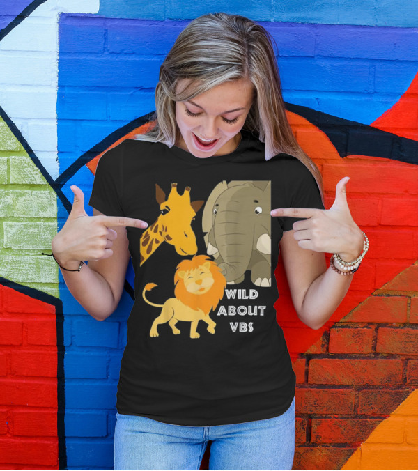 Wild About VBS Lion Giraffe Elephant Safari Adventure T-Shirt