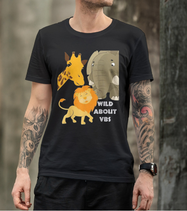Wild About VBS Lion Giraffe Elephant Safari Adventure T-Shirt