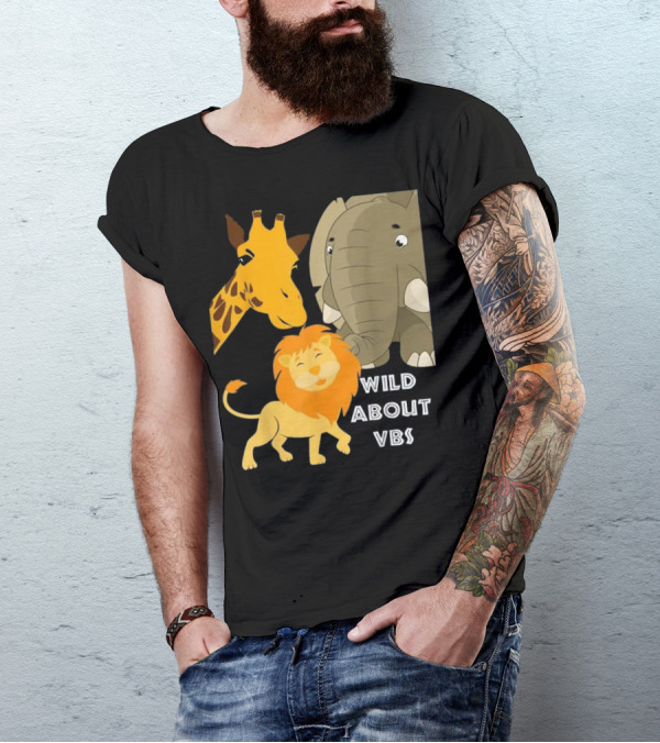 Wild About VBS Lion Giraffe Elephant Safari Adventure T-Shirt