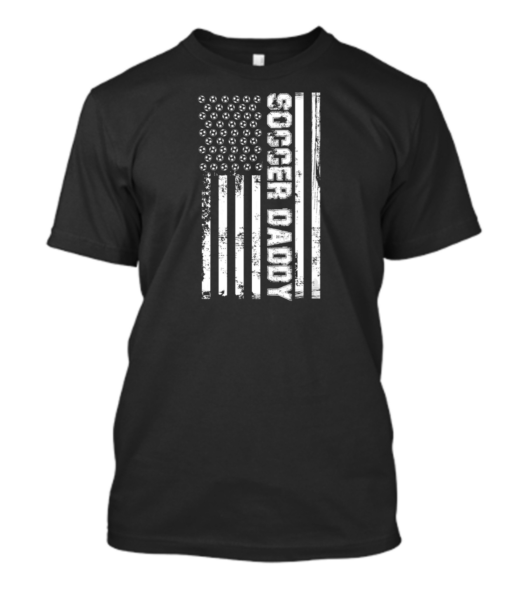 Soccer Daddy Vintage USA American Flag T-Shirt