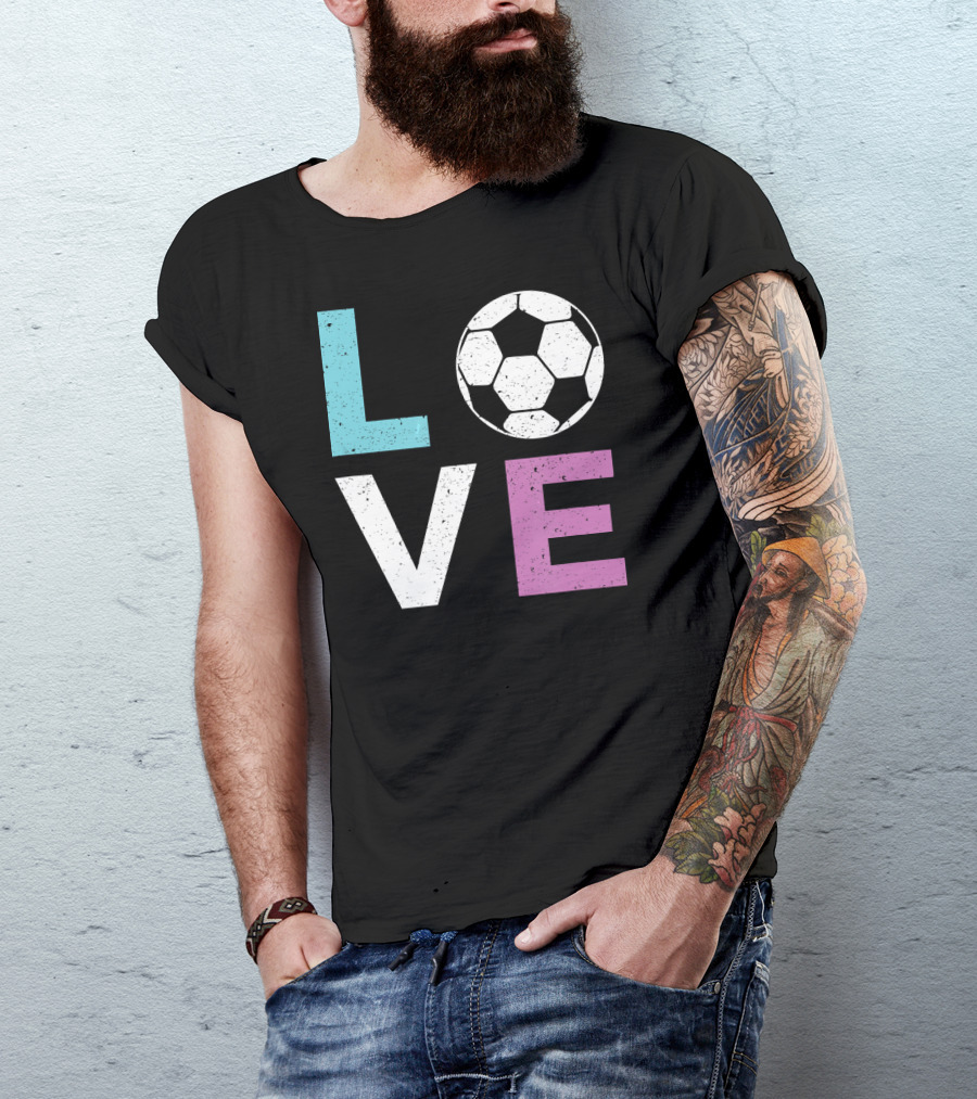 Love Soccer For Girls And Women I Love Soccer T-Shirt