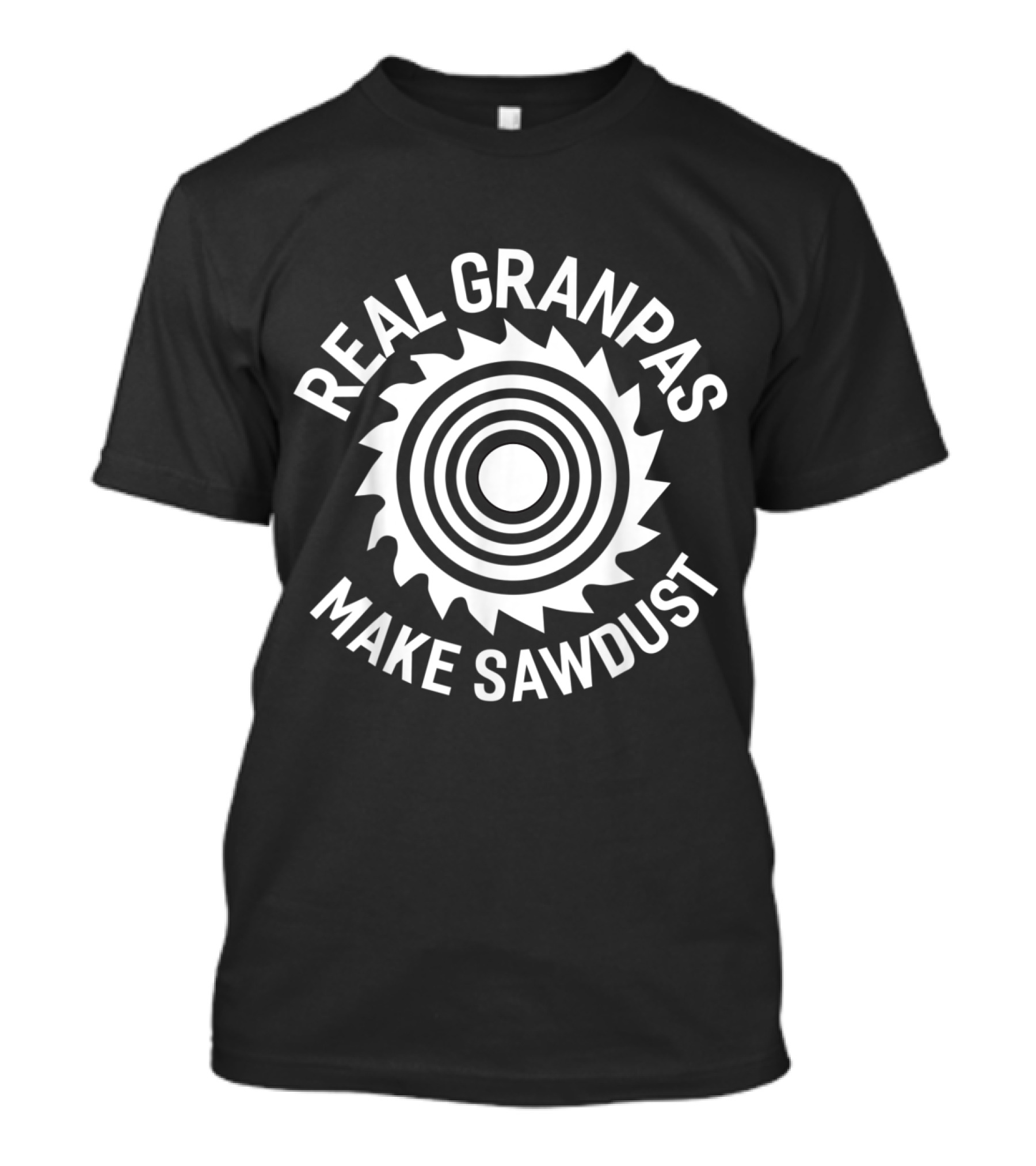 Real Grandpas Make Sawdust Woodworking Carpenter Saw Blade T-Shirt