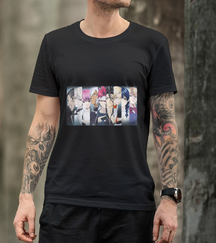 Shokugeki No Soma Anime Characters Ensemble T-Shirt