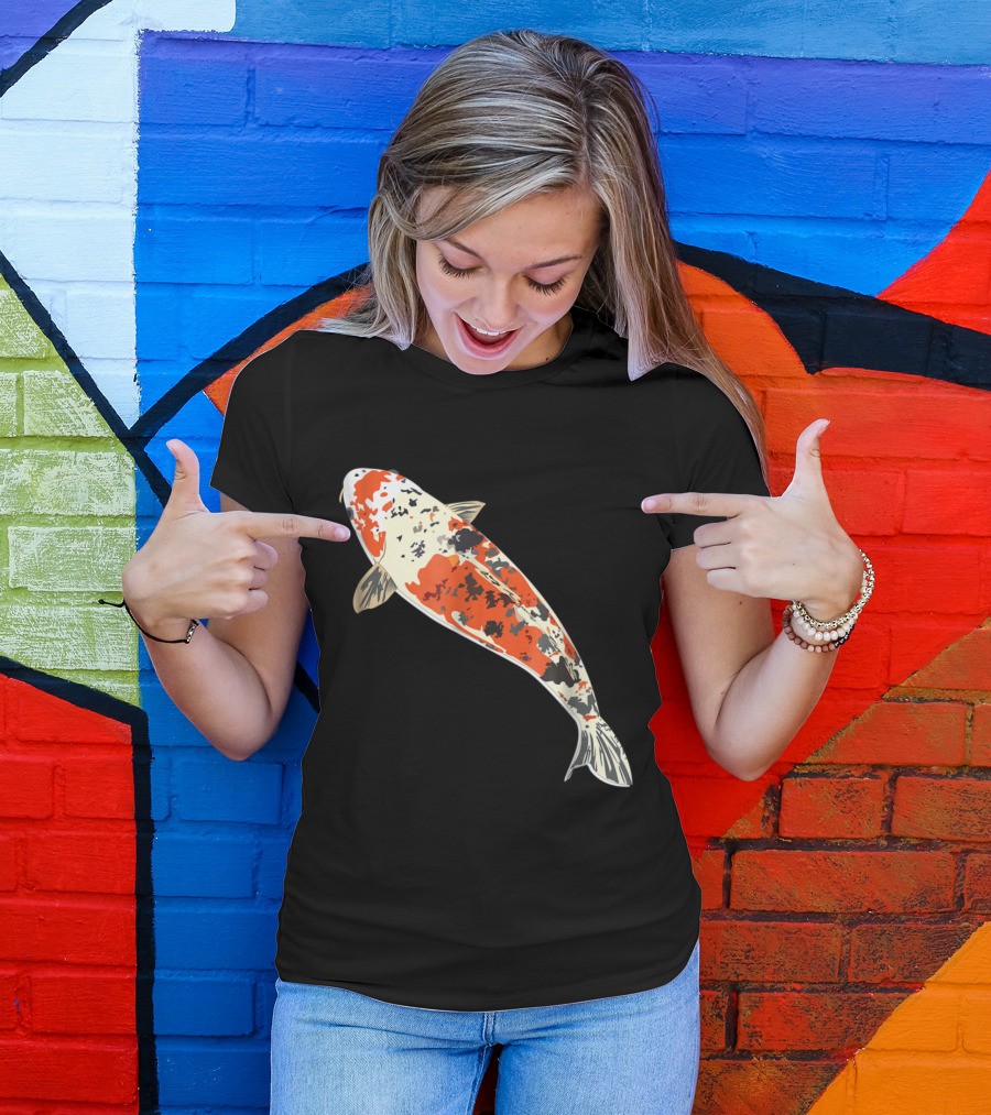 Japanese Koi Fish Carp Coy Asian Colorful T-Shirt