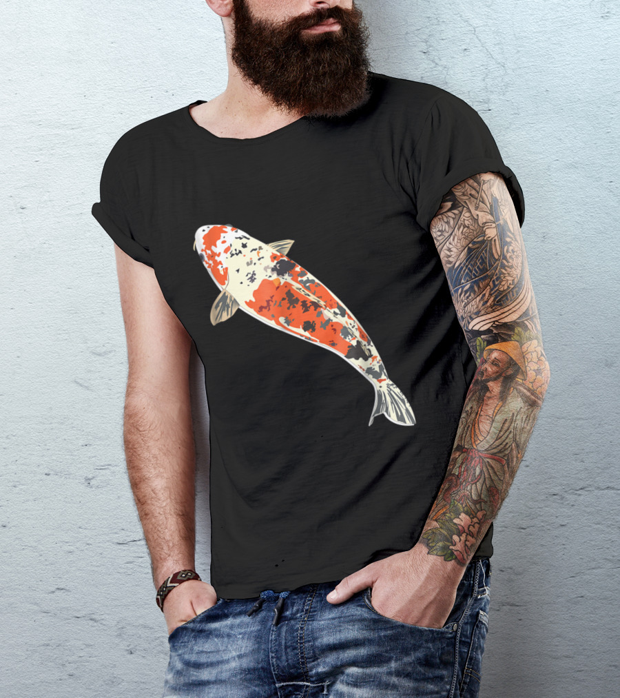 Japanese Koi Fish Carp Coy Asian Colorful T-Shirt