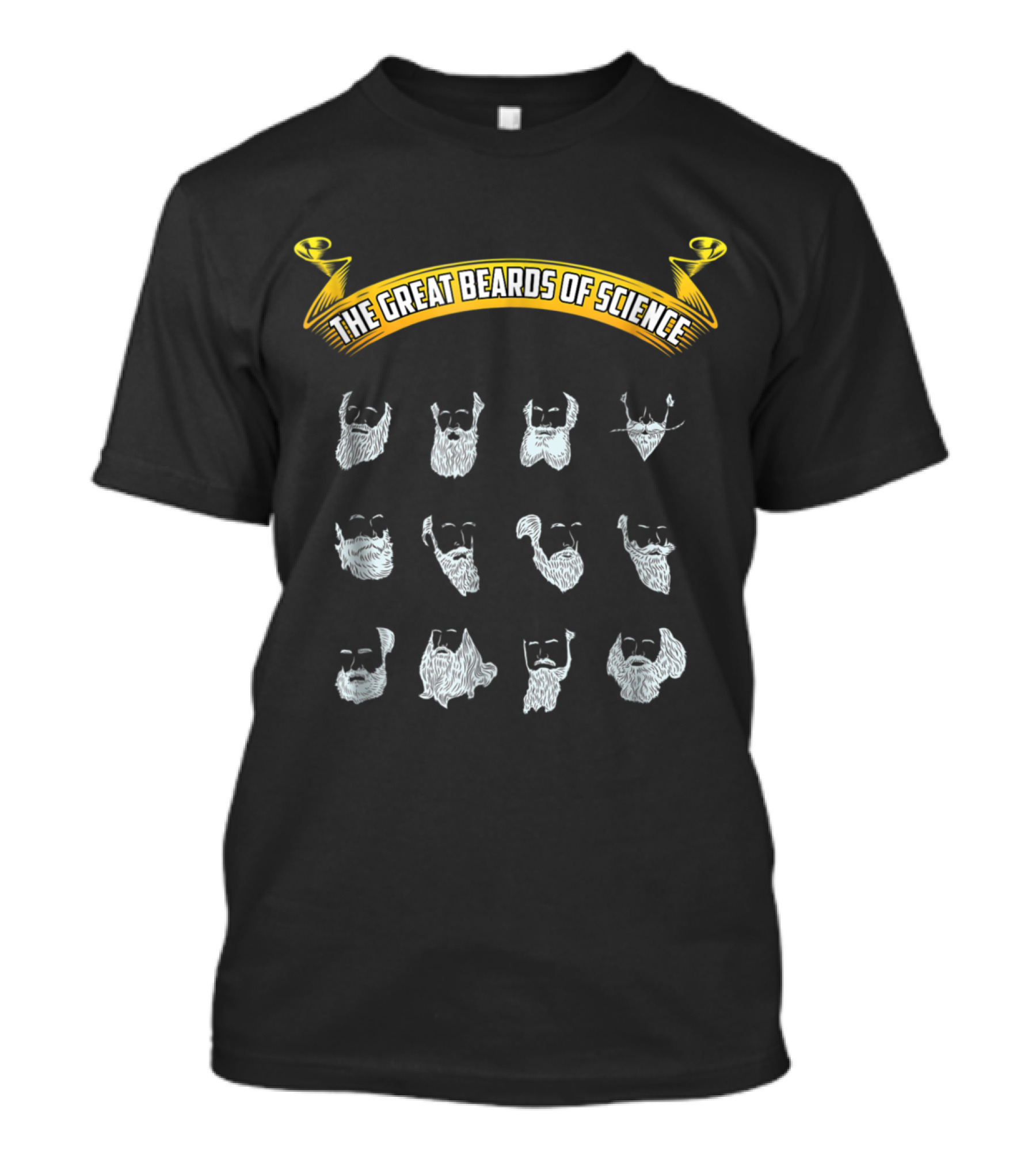 The Great Beards Of Science Featuring Iconic Scientist Beards Collection T-Shirt