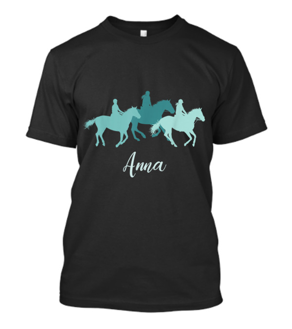 Anna Personalized Horse Girl Nam T-Shirt