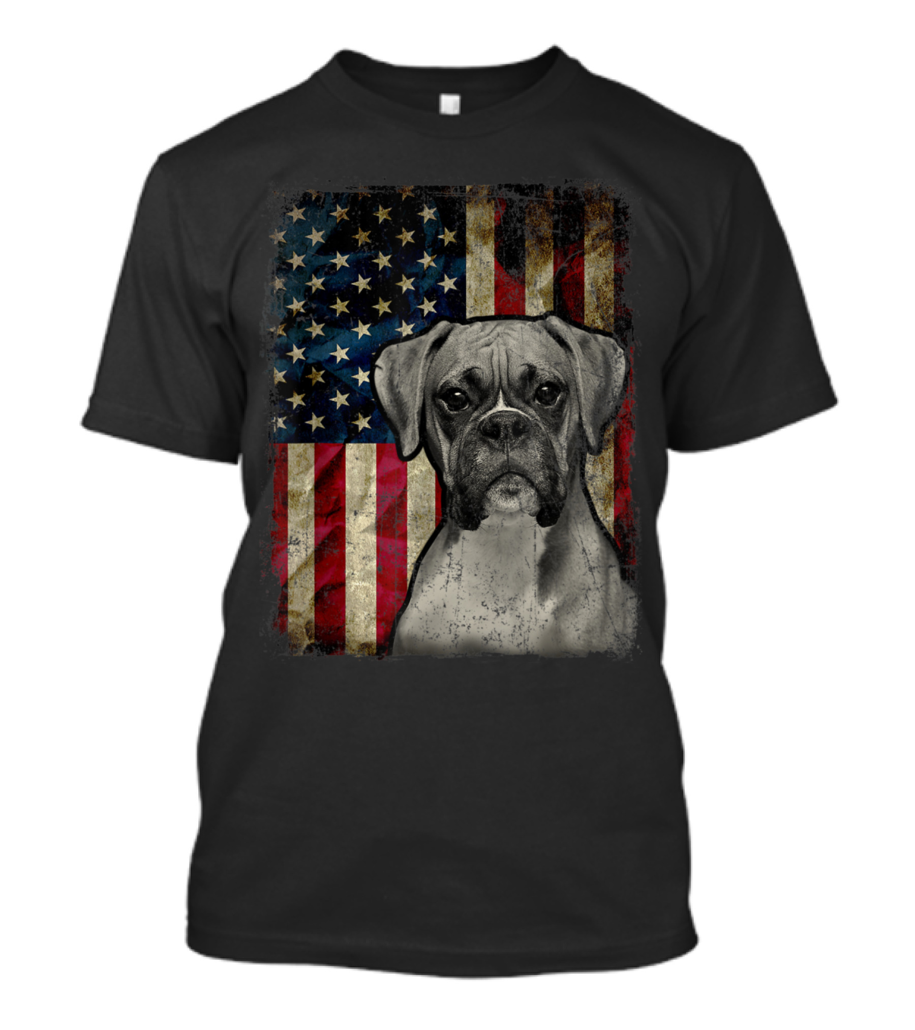 Boxer Dog 4th Of July American Flag Patriot T-Shirt