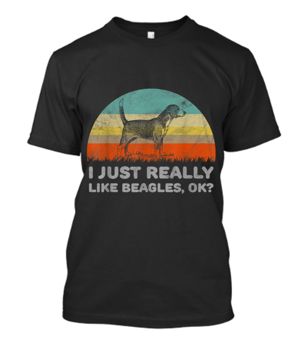 I Just Really Like Beagles OK Vintage T-Shirt