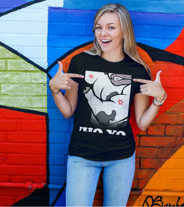 I Love Cows Spotted Angry Muscles No Yo T-Shirt