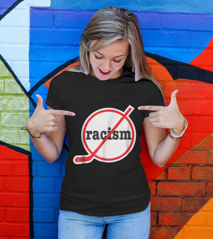 Anti Racism Hockey Symbol For Players T-Shirt