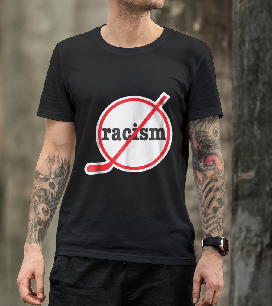 Anti Racism Hockey Symbol For Players T-Shirt