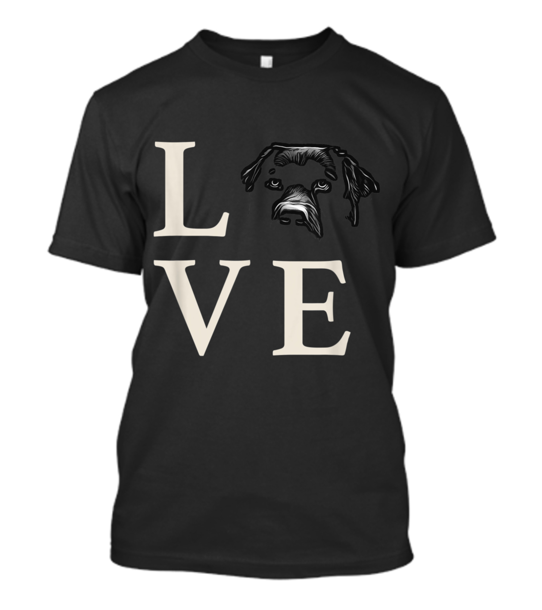 Funny I Love My Labrador Retriever Love With Labrador Retriever Face T-Shirt