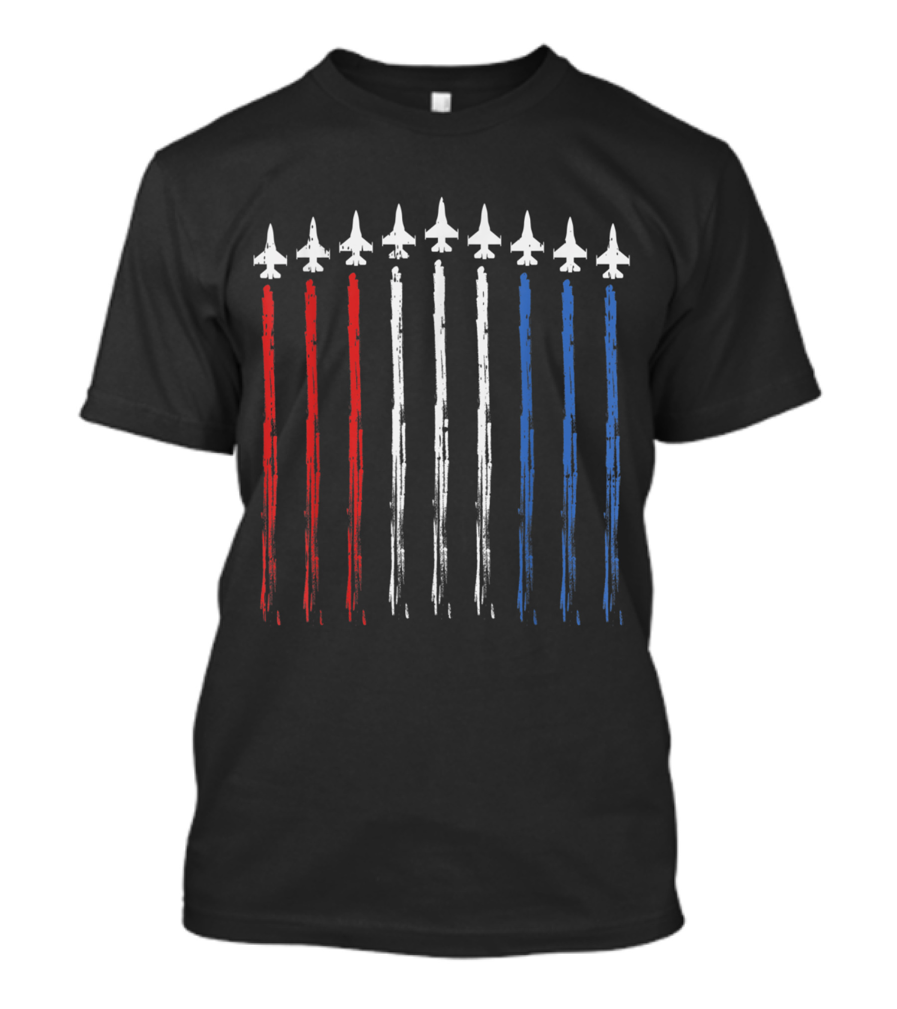 Jets American Flag Colors Independence Day T-Shirt