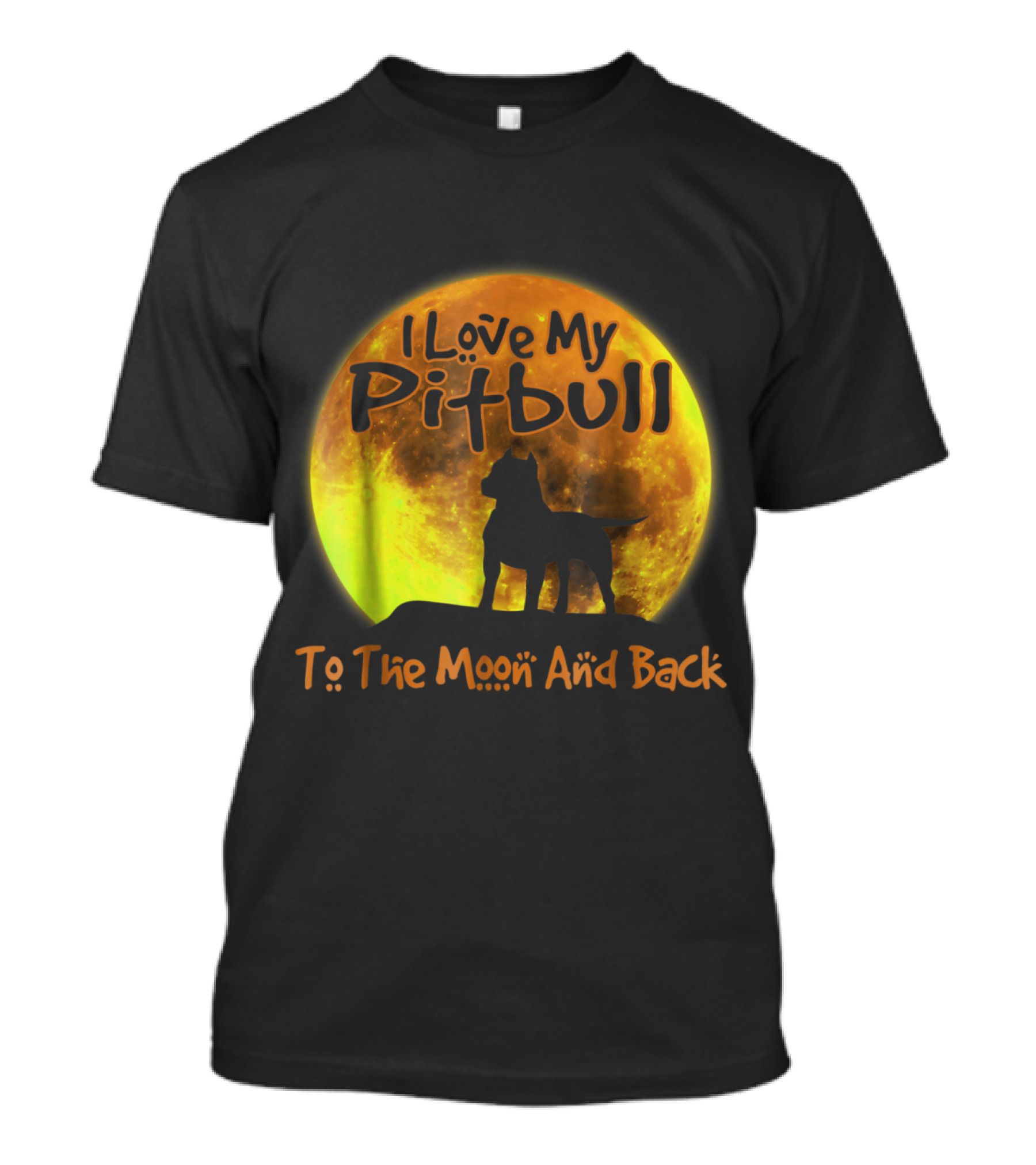 I Love My Pitbull To The Moon And Back T-Shirt