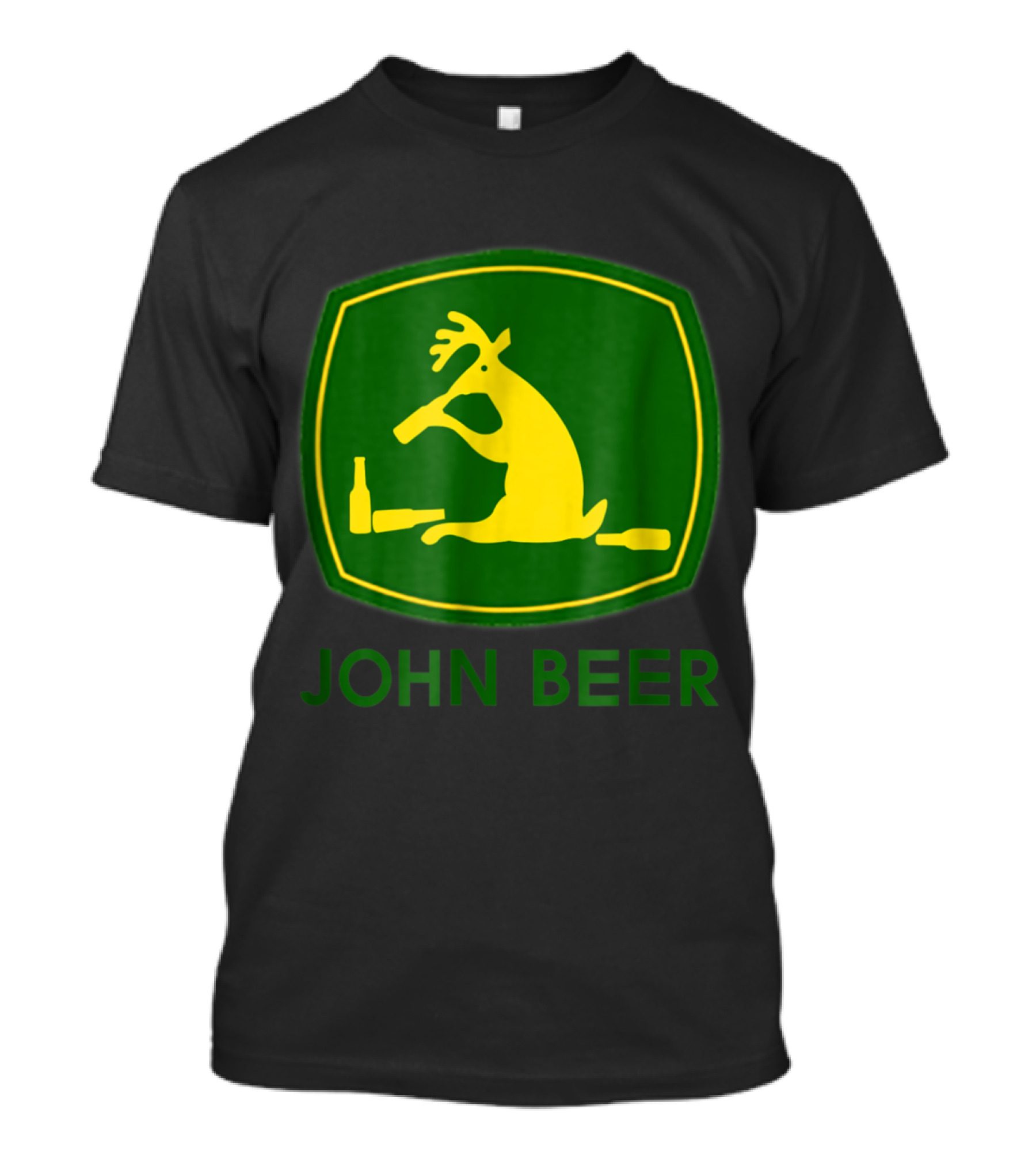 John Beer Deer Drinking T-Shirt