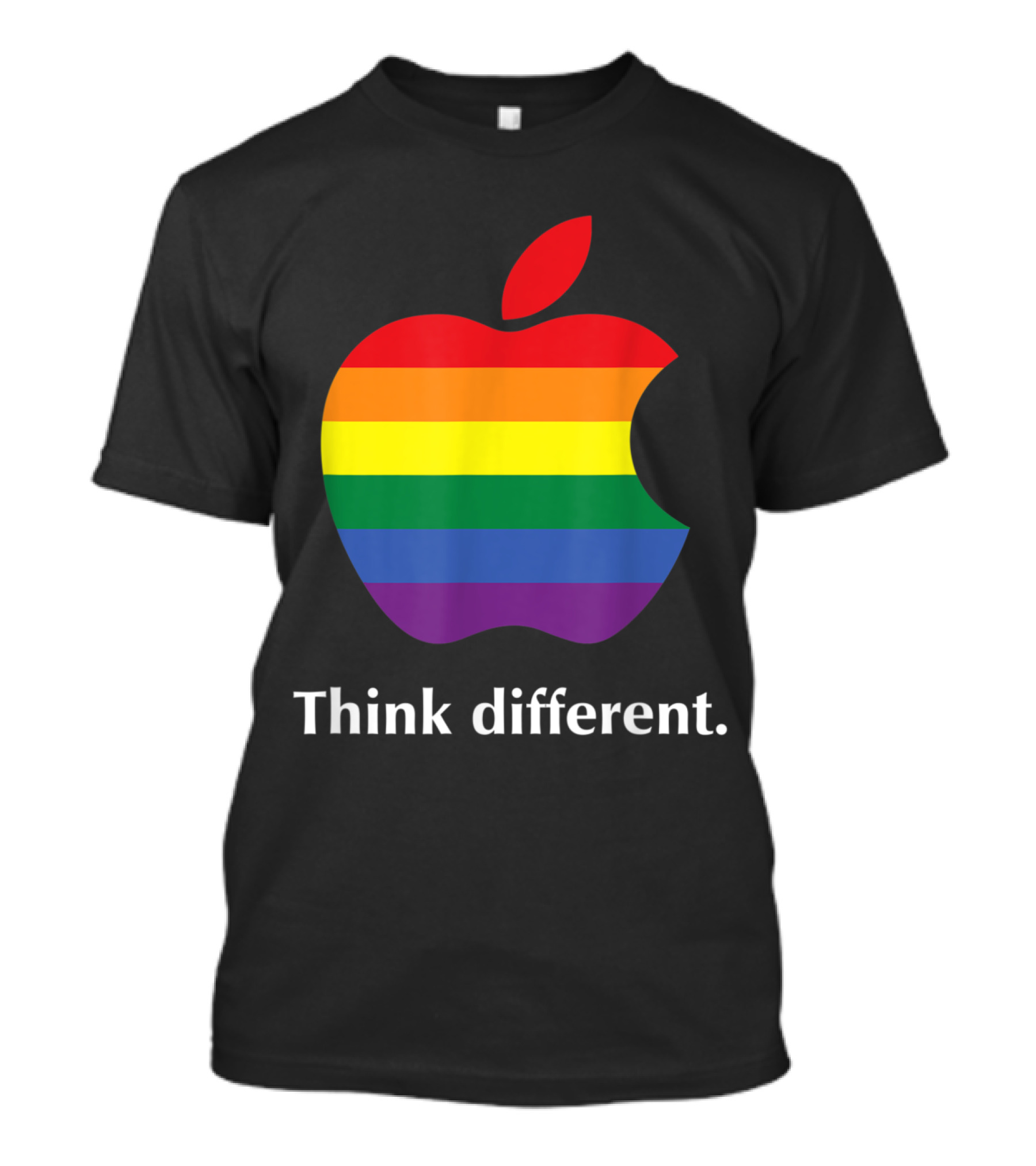 Apple Think Different Rainbow T-Shirt