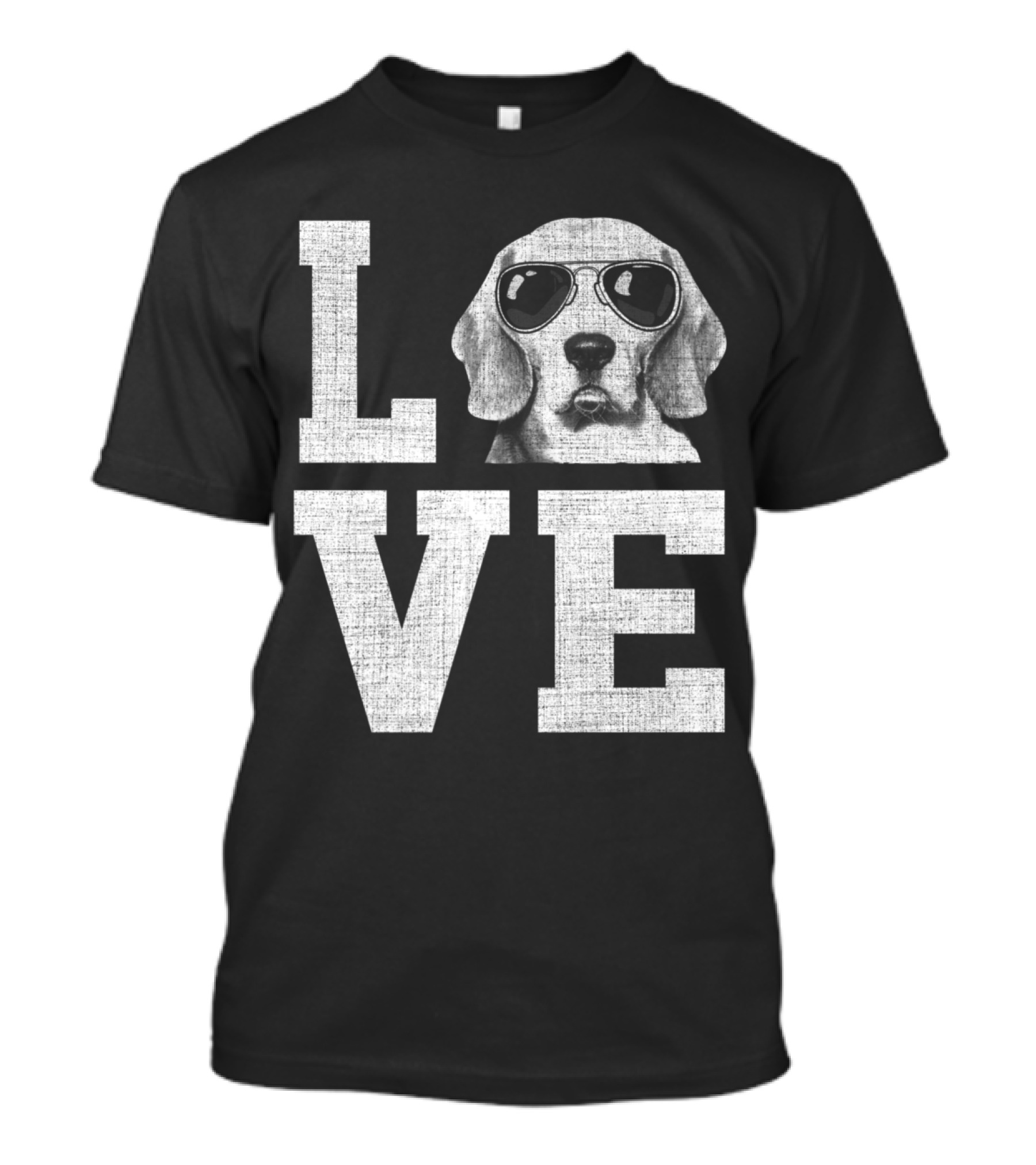 Love My Beagle Pup Wearing Sunglasses T-Shirt