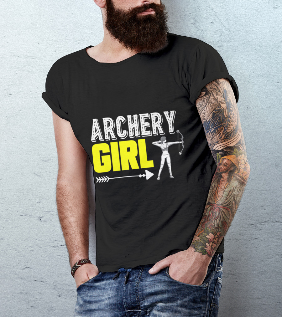 Archery Girl Bow Arrow Archer Target Iconic T-Shirt