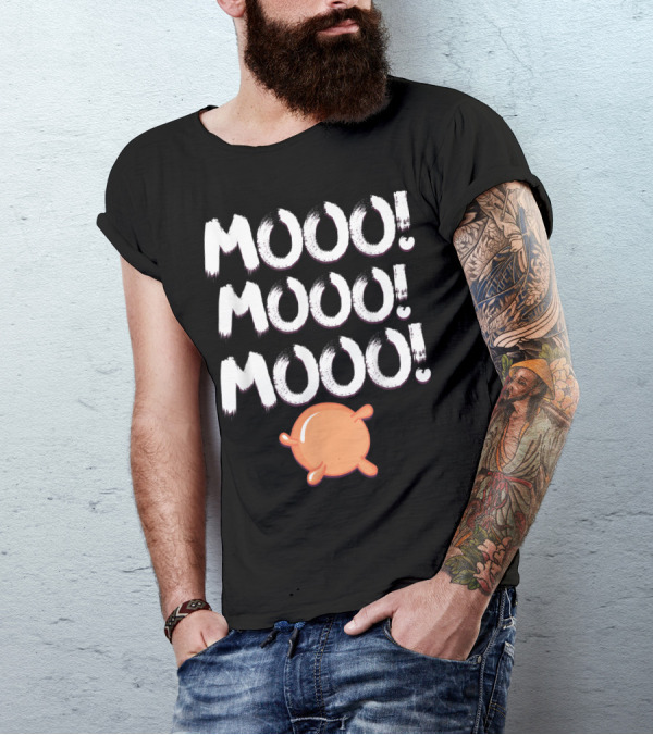 Mooo Mooo Mooo Funny Cow Udder T-Shirt