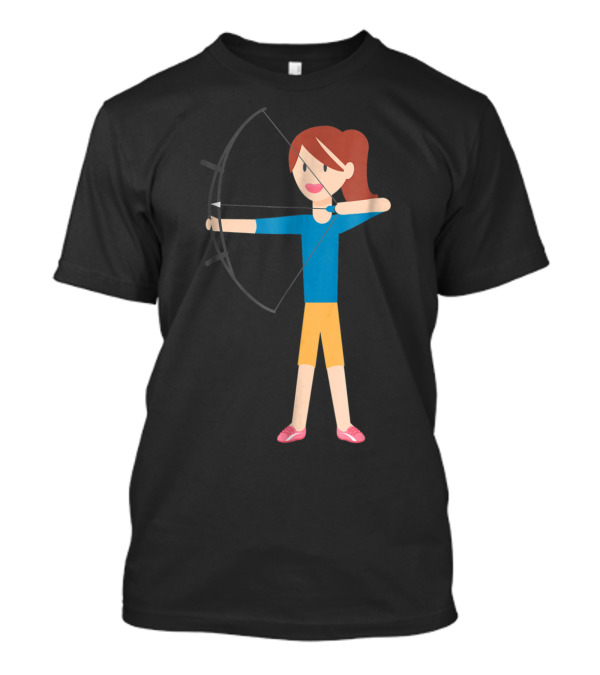 Youthful Archery Enthusiast In Action T-Shirt