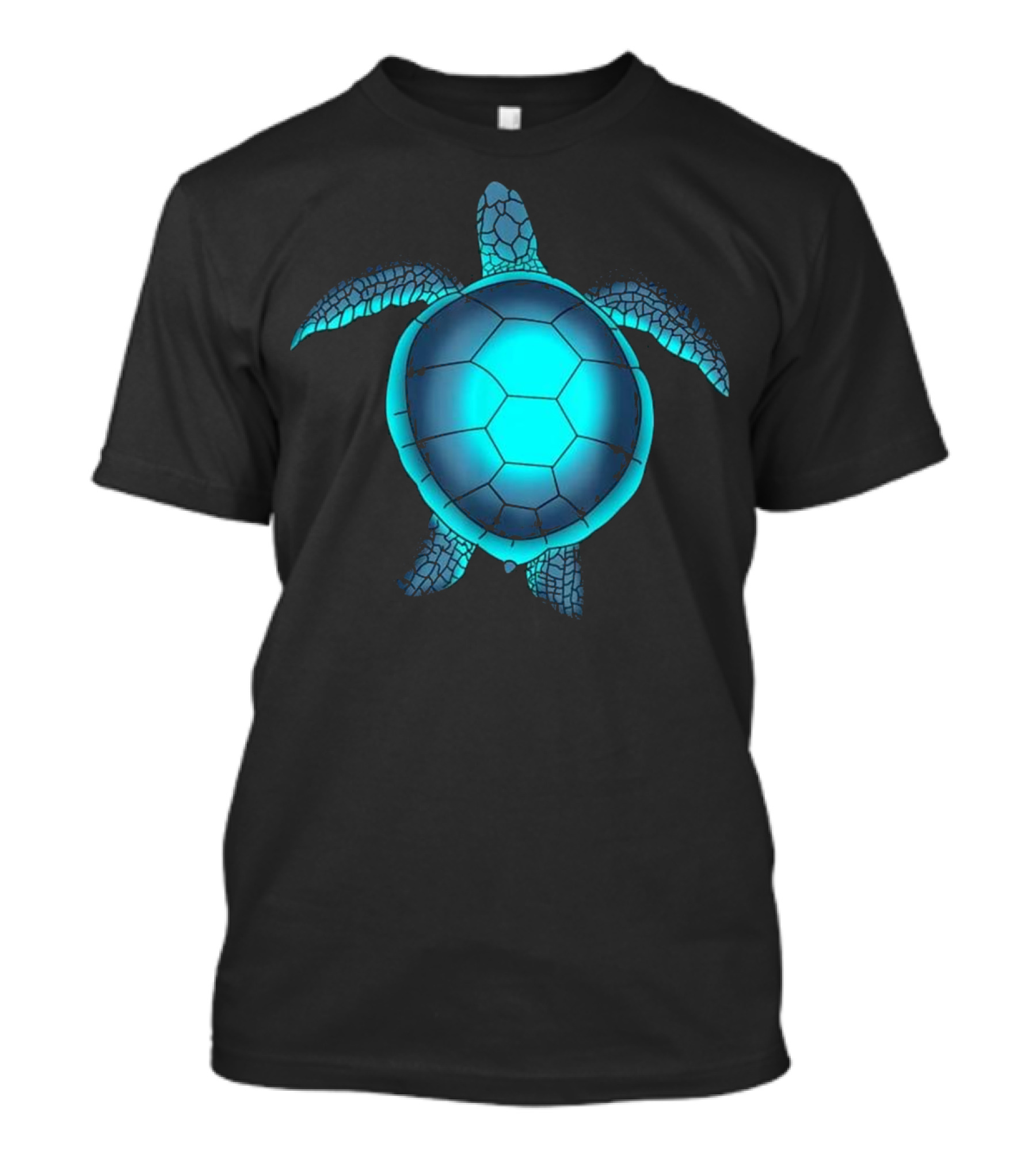 Turquoise Blue Sea Turtle Watercolor Lover Ocean Life T-Shirt