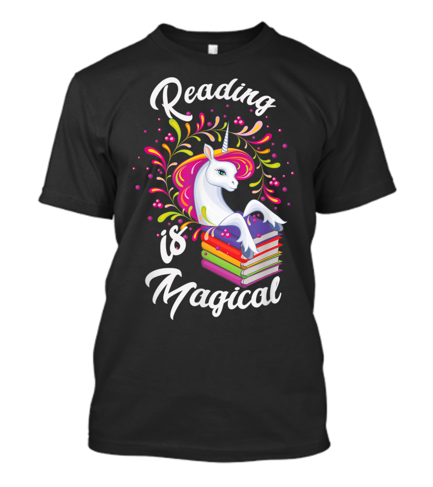 Reading Is Magical Unicorn Book Lover T-Shirt