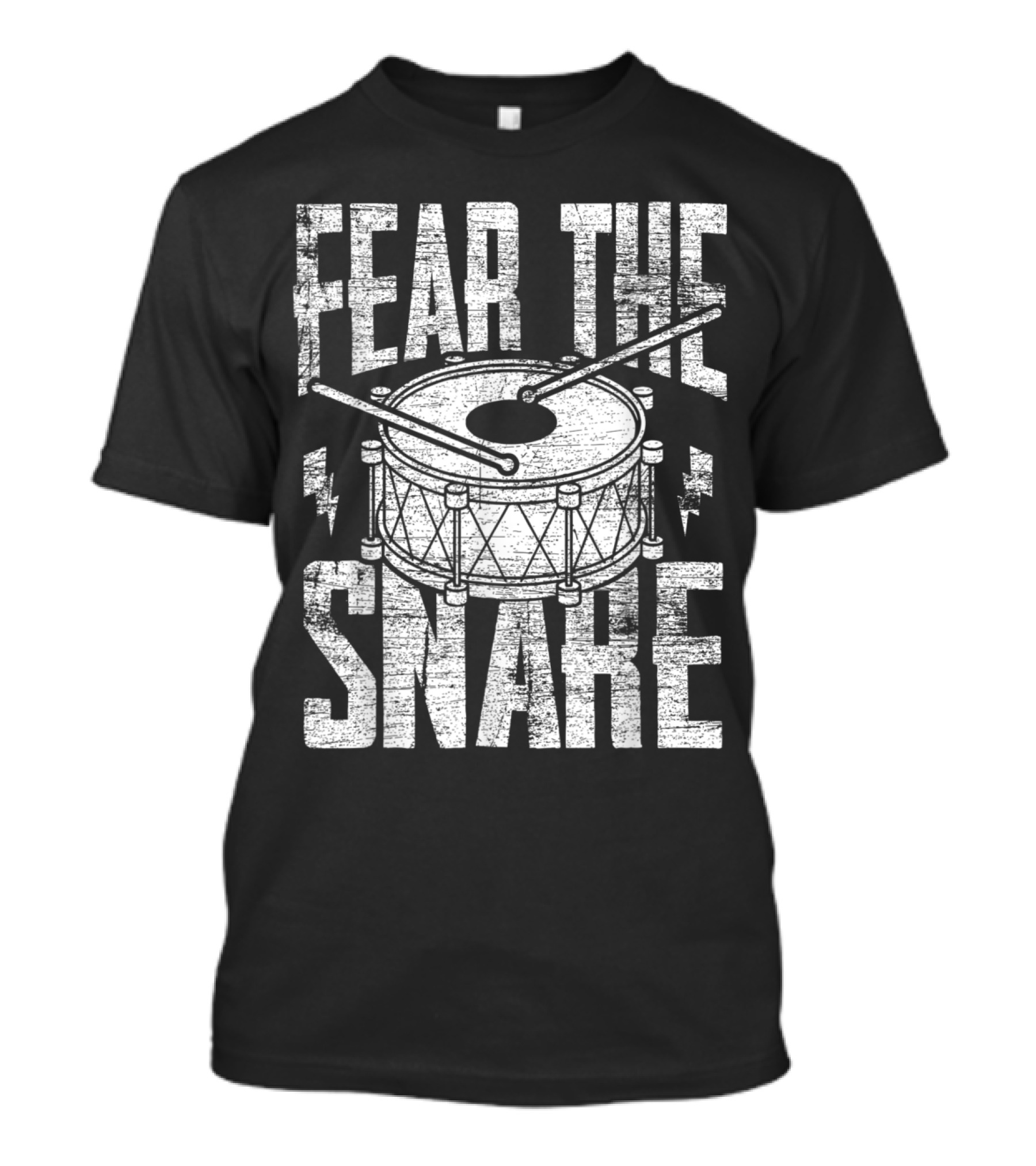 Fear The Snare Drums Lightning Sticks T-Shirt
