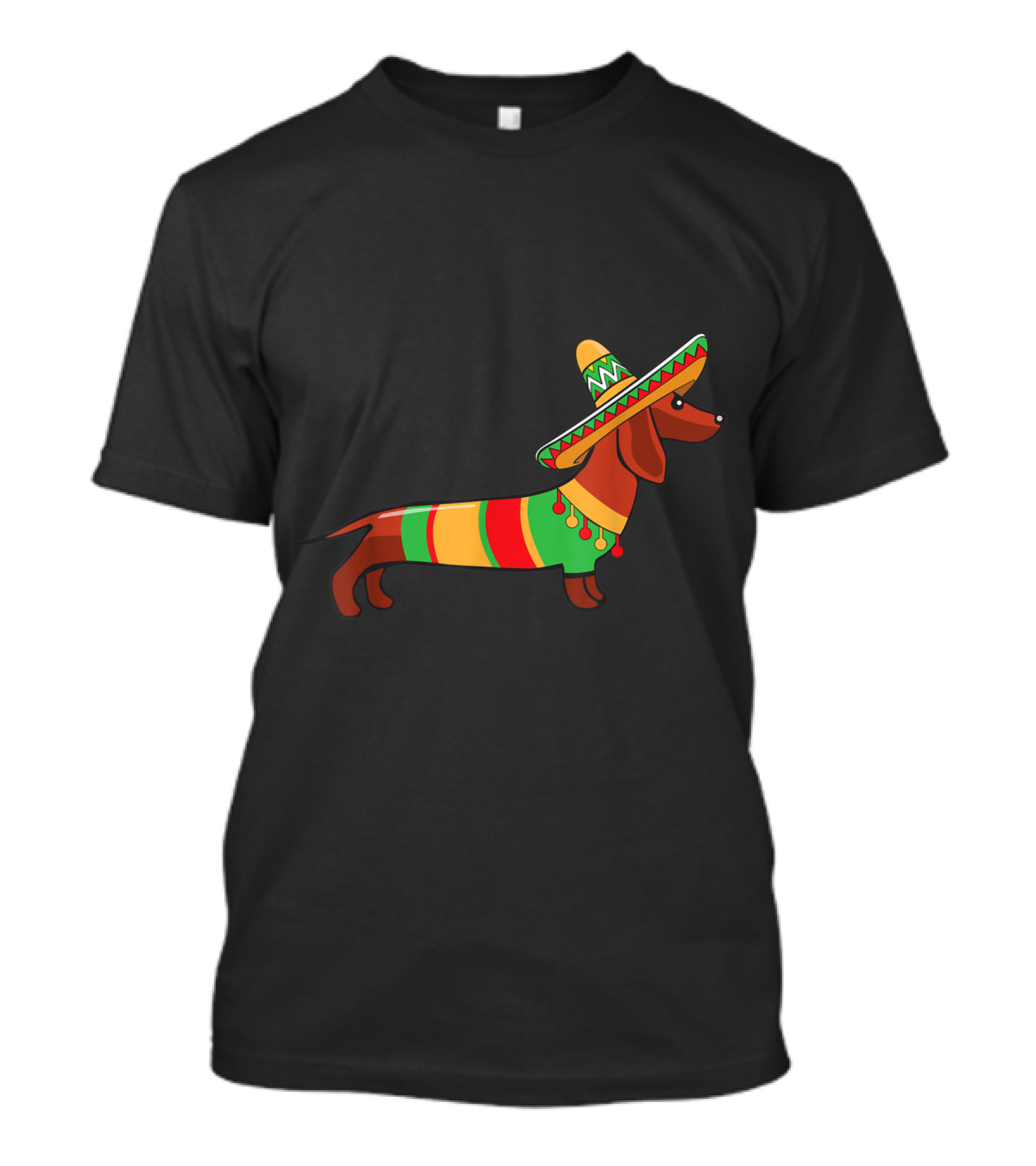 Dachshund Sombrero Cinco De Mayo Mom Pet T-Shirt