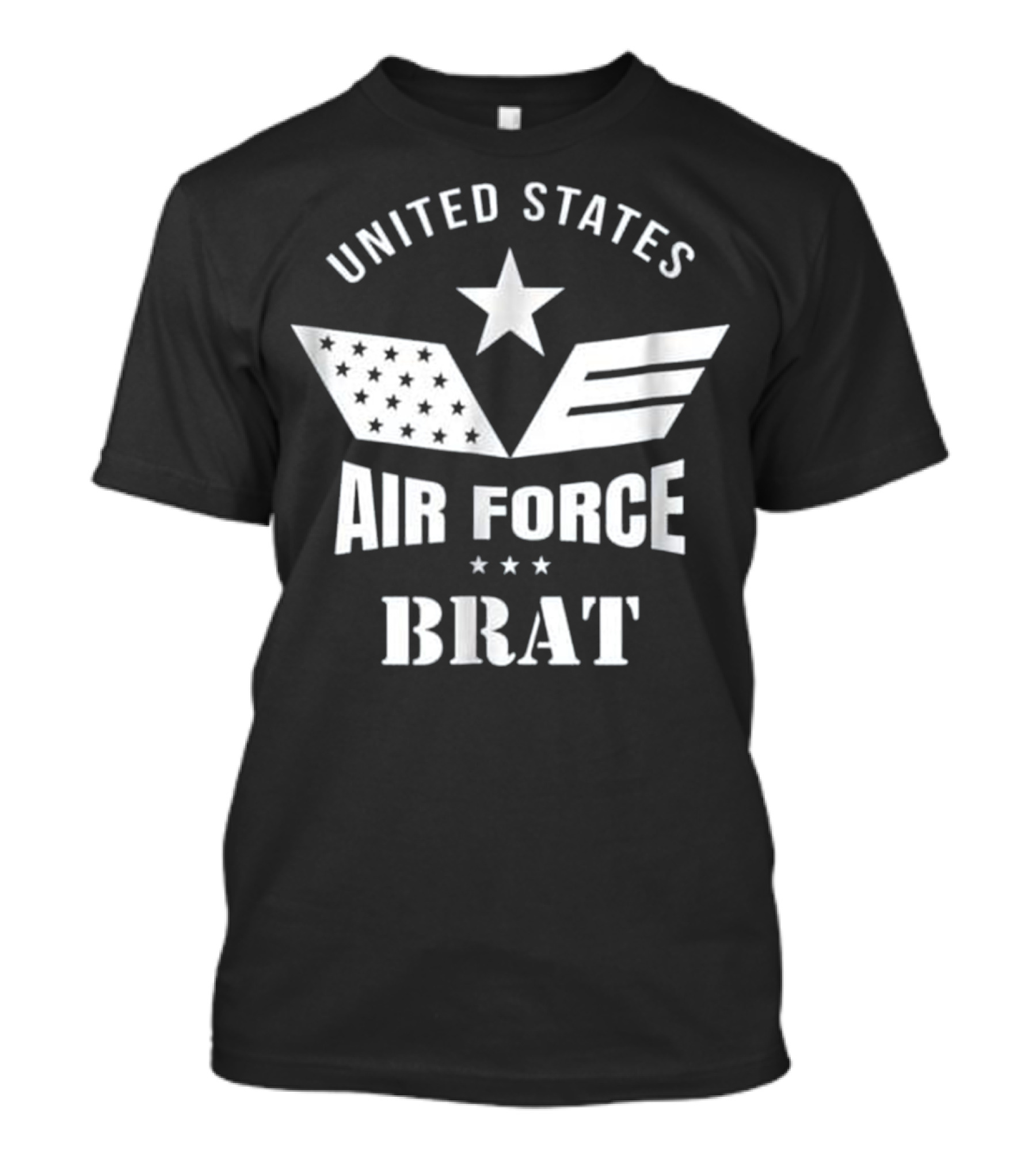 United States Air Force Brat Stars And Stripes Emblem T-Shirt