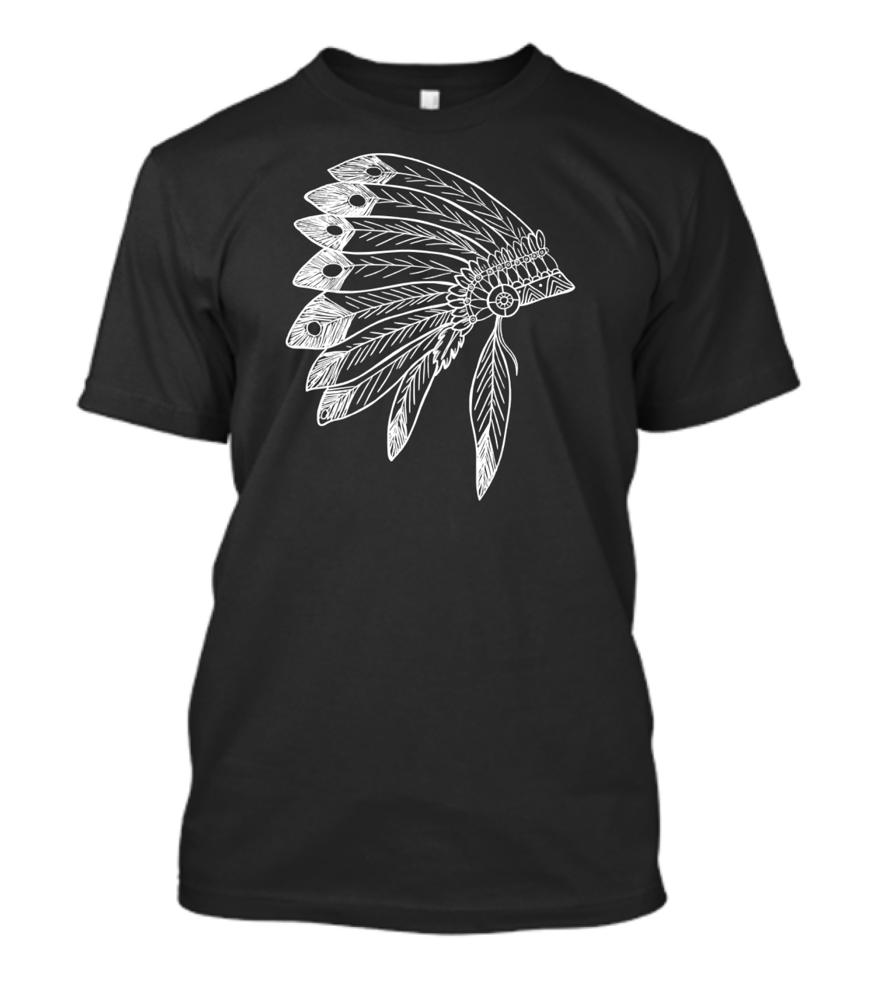 USA Native American Feather Headdress T-Shirt