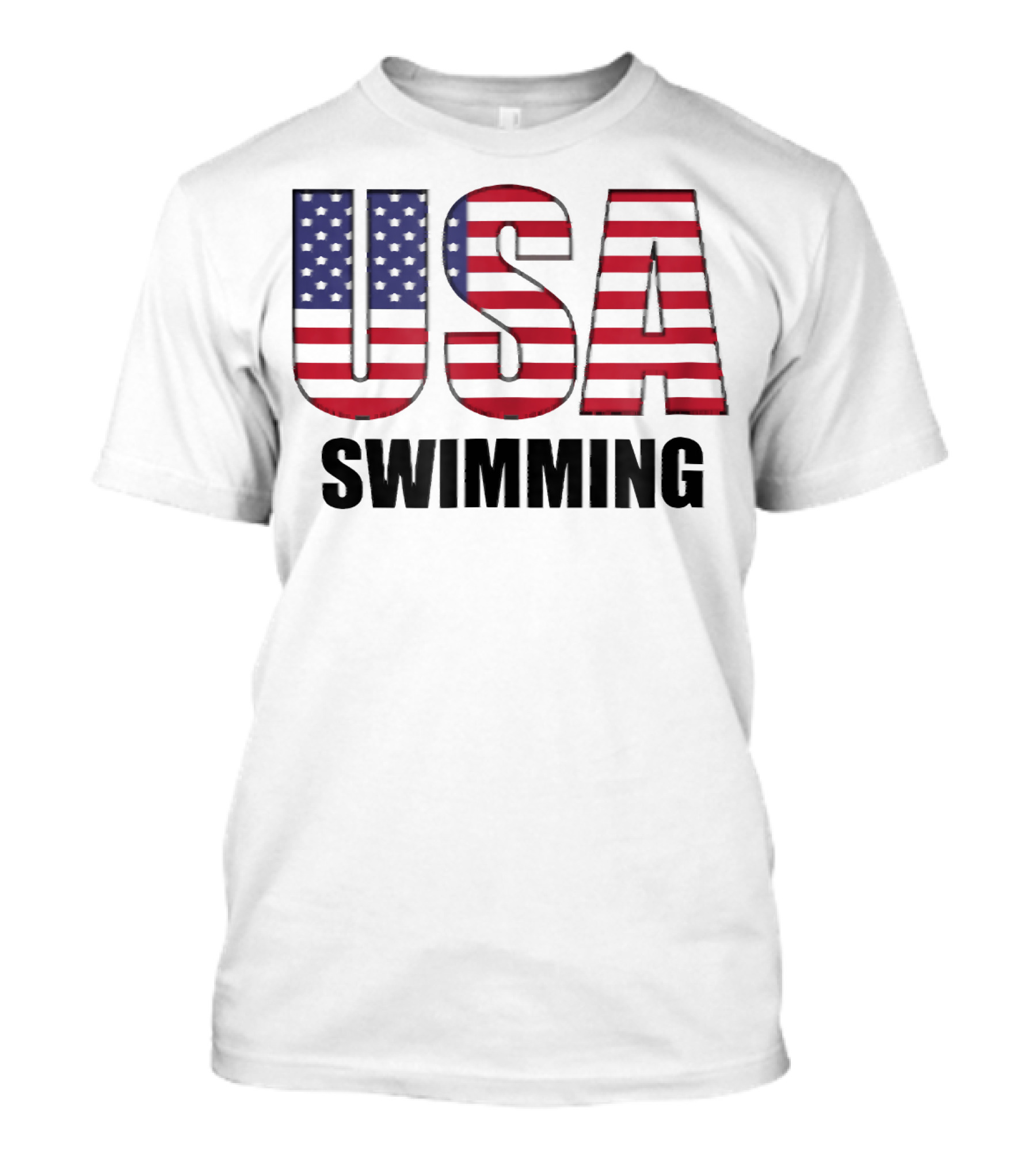 USA Swimming American Flag Team Sport T-Shirt
