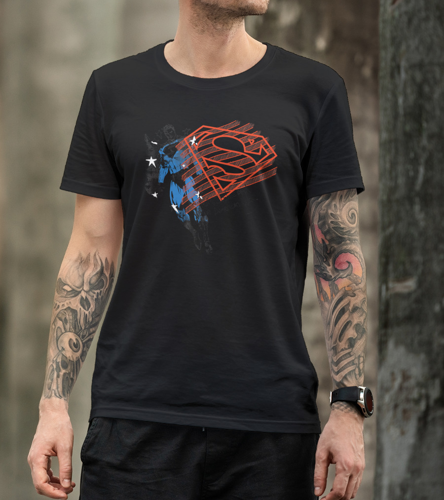 Superman Truth Justice The American Way Flag Style Classic T-Shirt