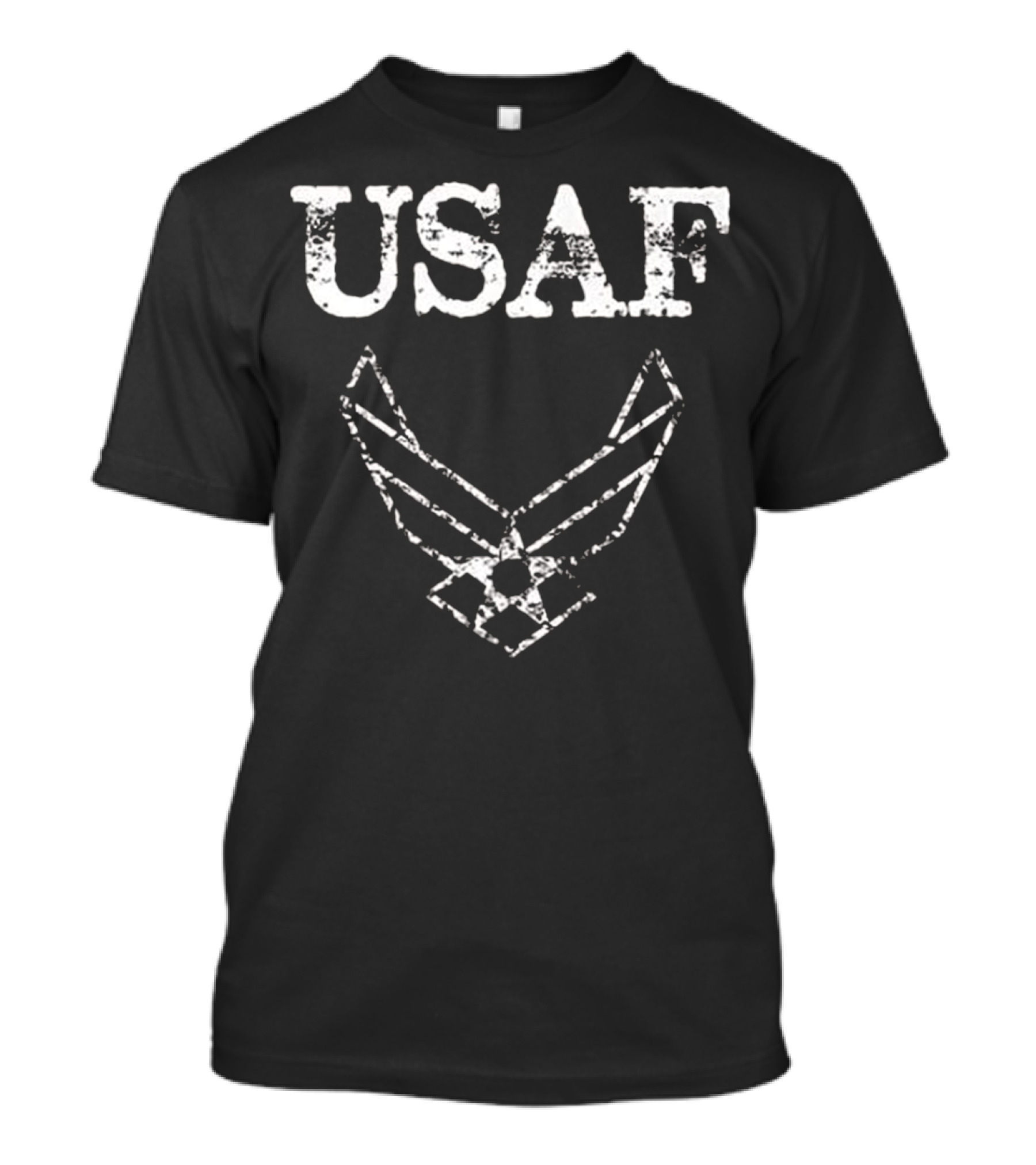 USAF US Air Force Distressed Insignia Emblem T-Shirt