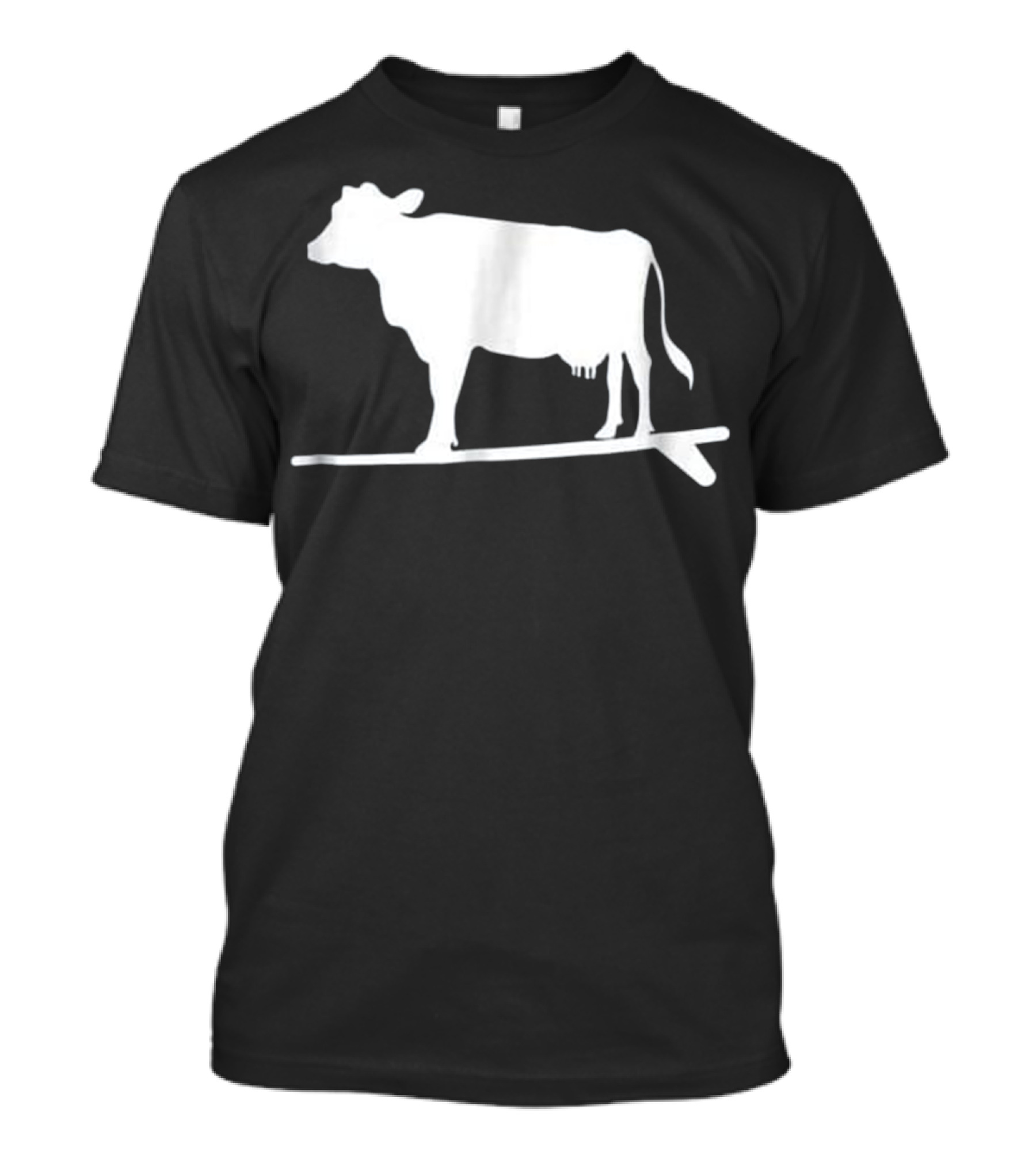 Surf And Turf Surfing Cow T-Shirt